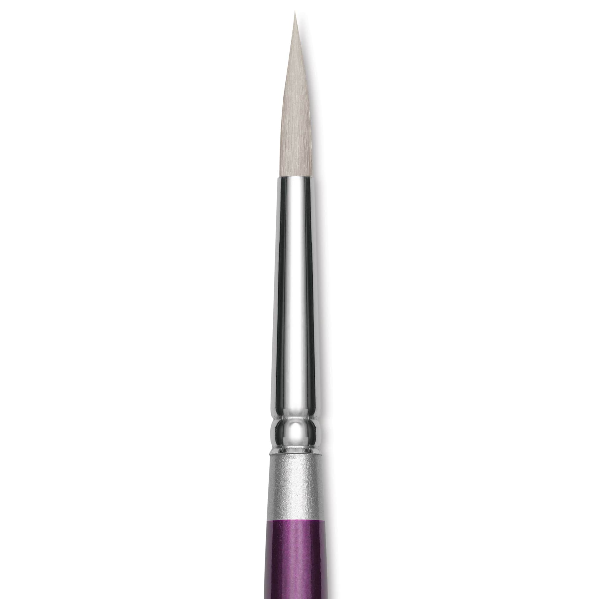 Silver Brush Silver Silk 88 Synthetic Brush - Short Handle, Ultra Round, Size 8, close-up