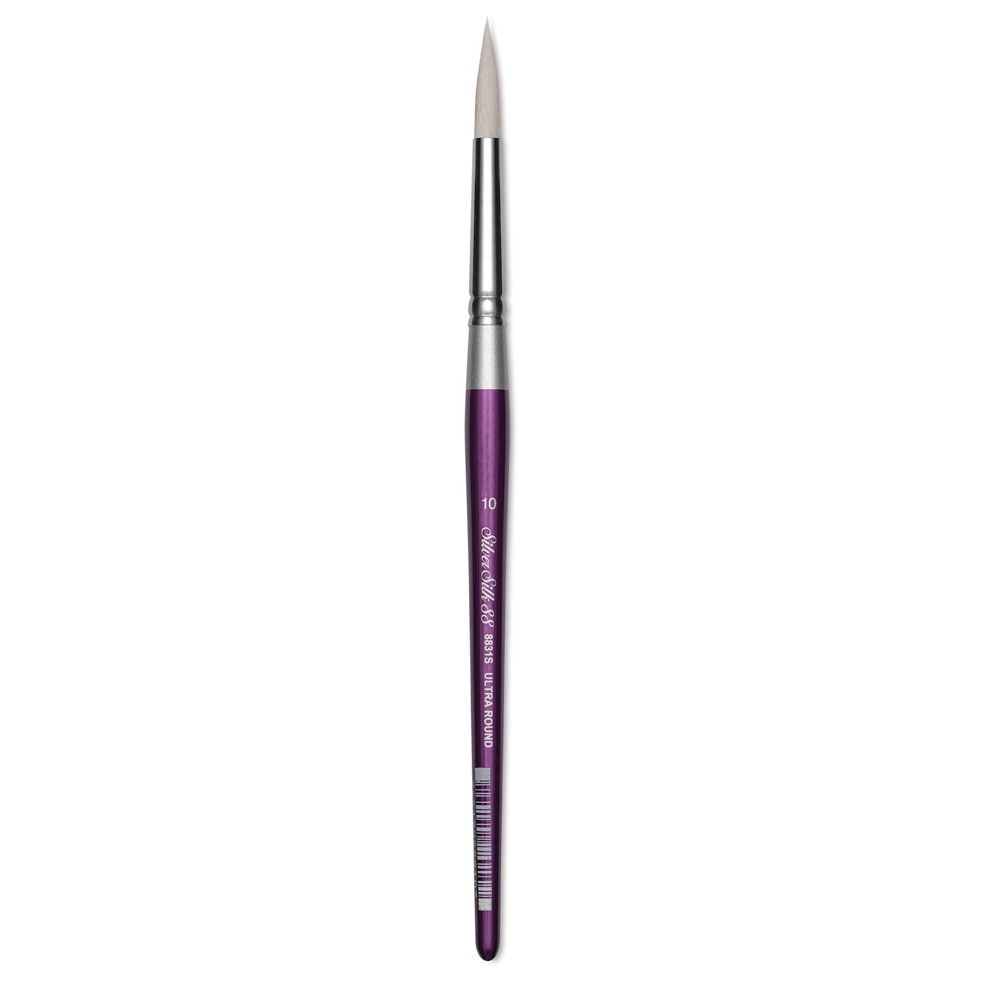 Silver Brush Silver Silk 88 Synthetic Brush - Short Handle, Ultra Round, Size 10