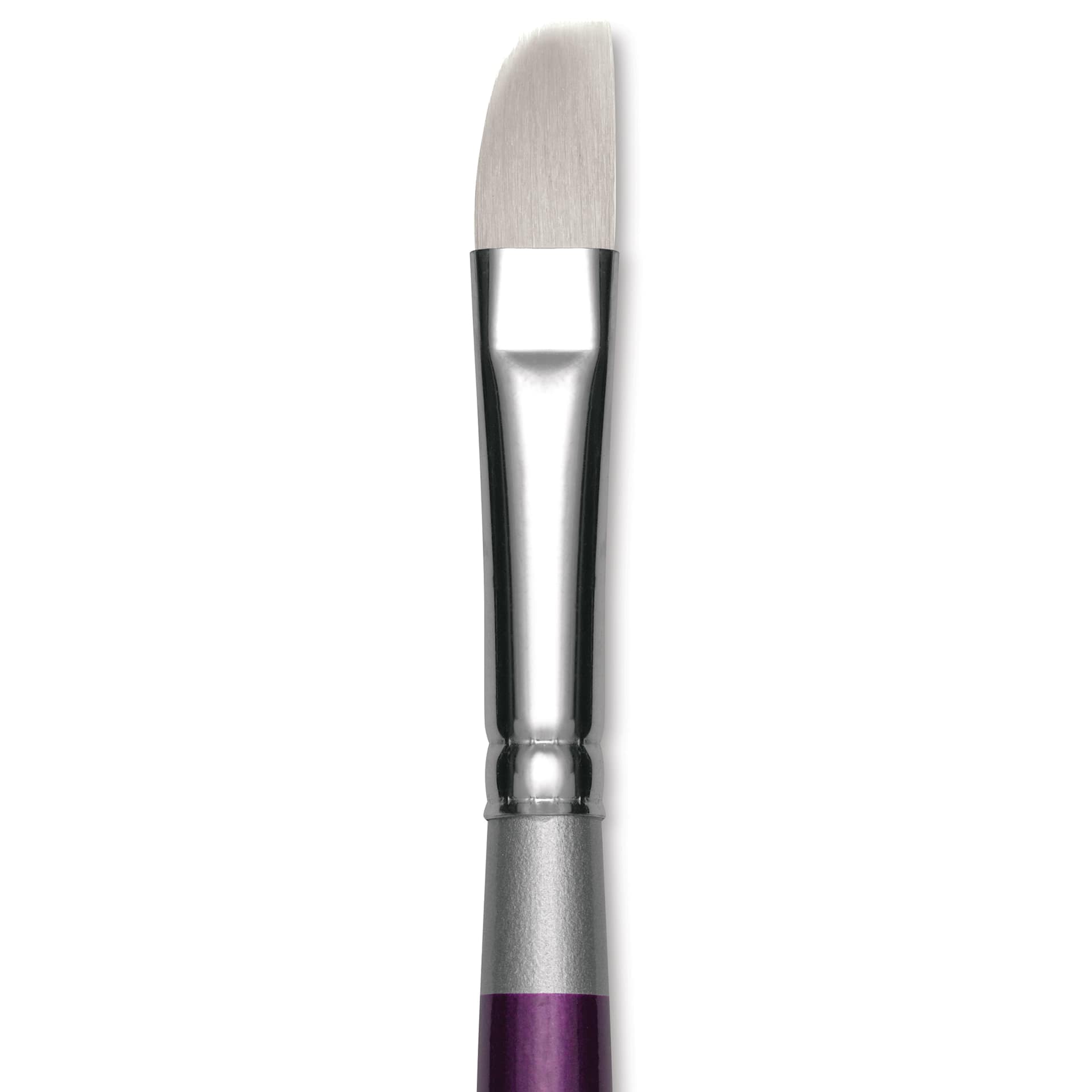 Silver Brush Silver Silk 88 Synthetic Brush - Short Handle, Soft Curve, Size 12, close-up