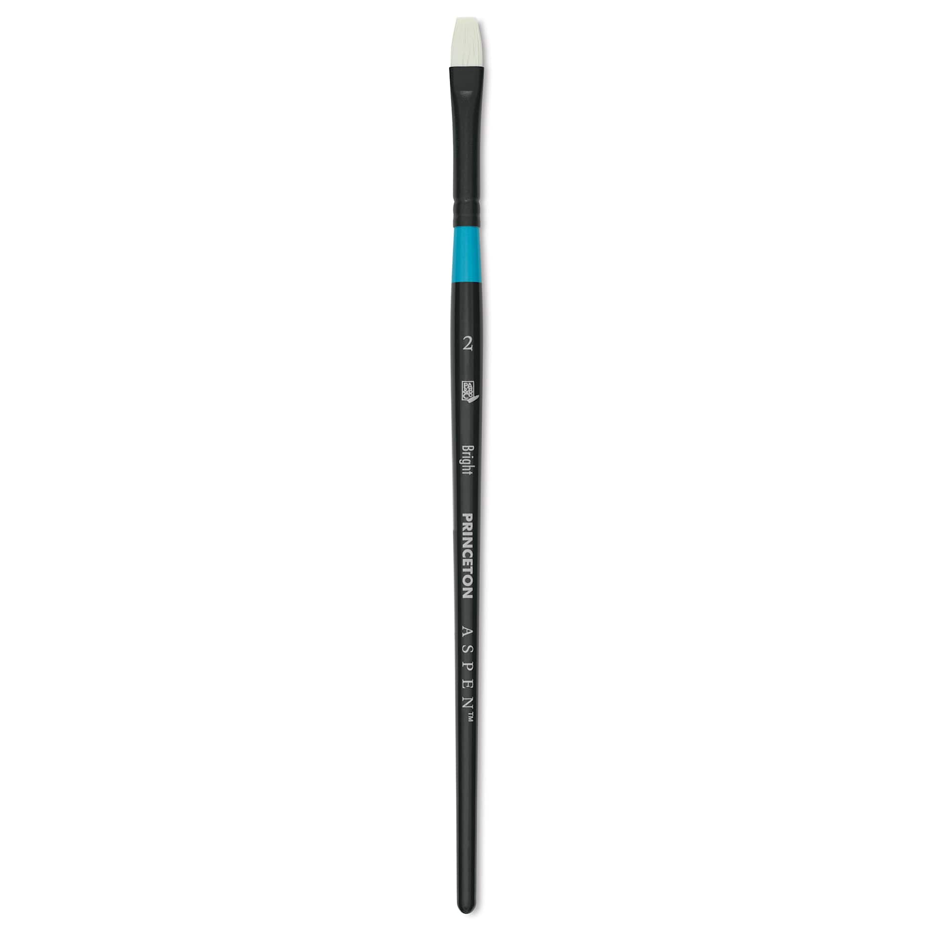 Princeton Aspen Synthetic Brush - Short Handle, Bright, Size 2
