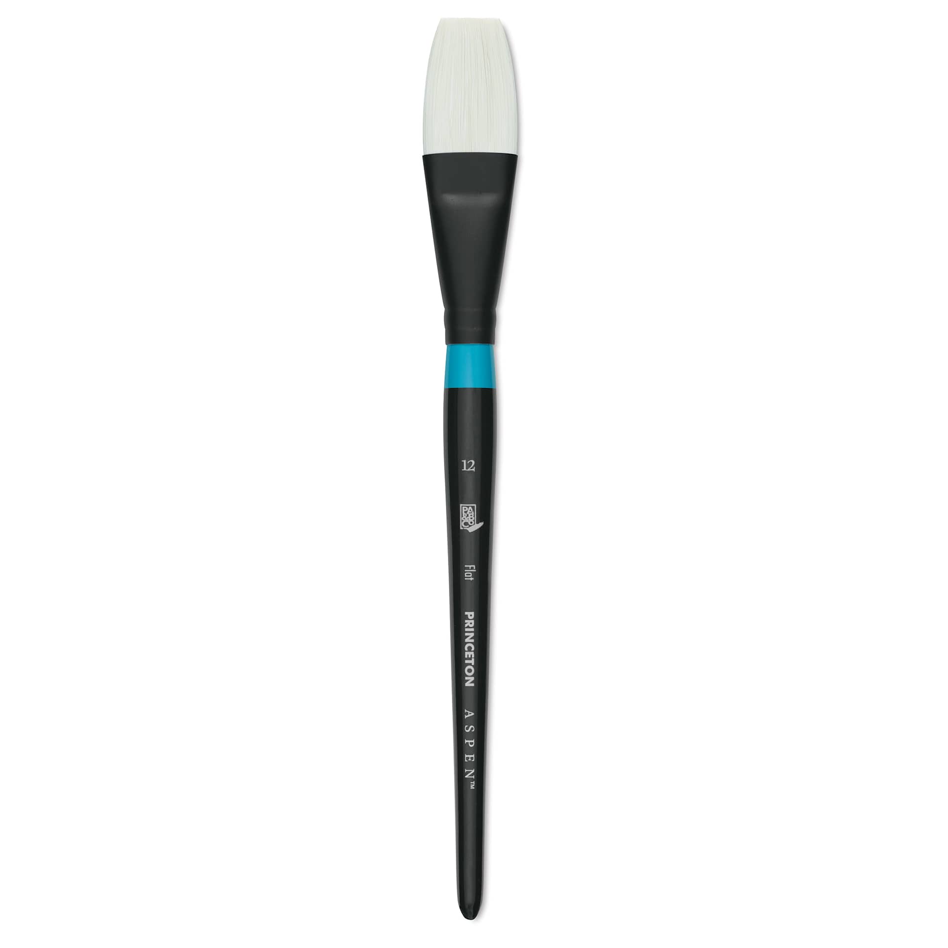 Princeton Aspen Synthetic Brush - Short Handle, Flat, Size 12