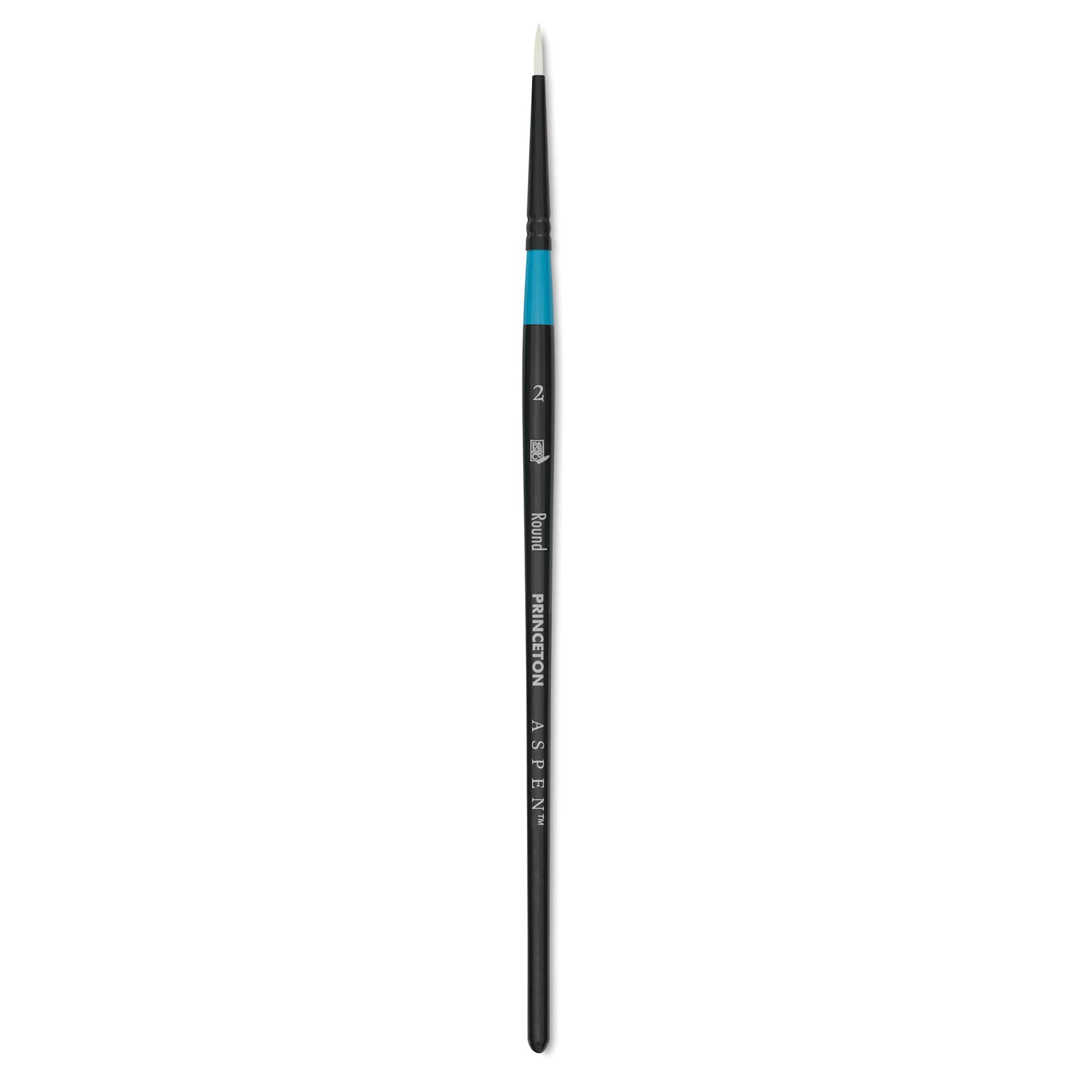 Princeton Aspen Synthetic Brush - Short Handle, Round, Size 2