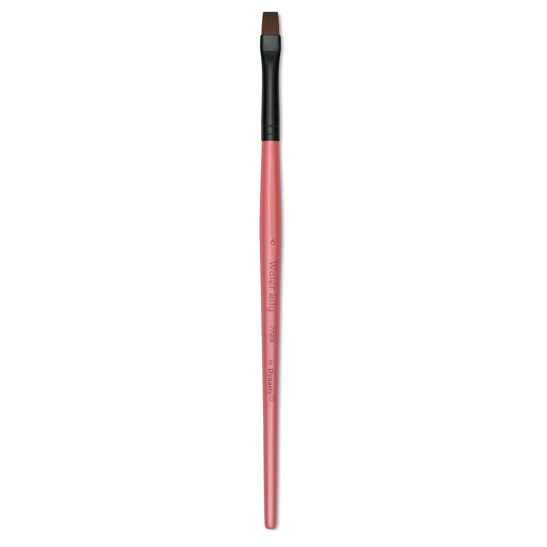 Dynasty Water Lily Watercolor Brush - Short Handle, Bright, Size 6