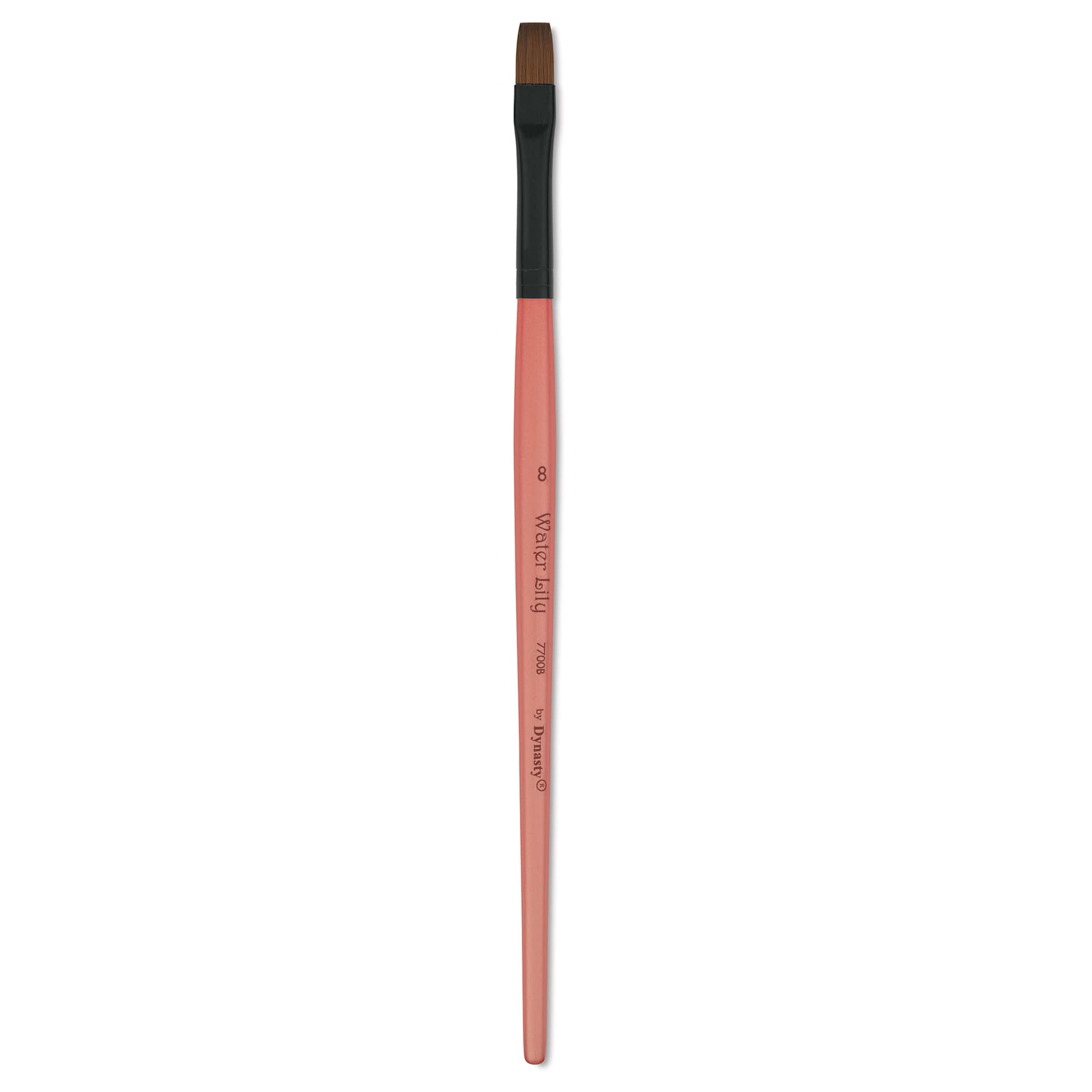 Dynasty Water Lily Watercolor Brush - Short Handle, Bright, Size 8