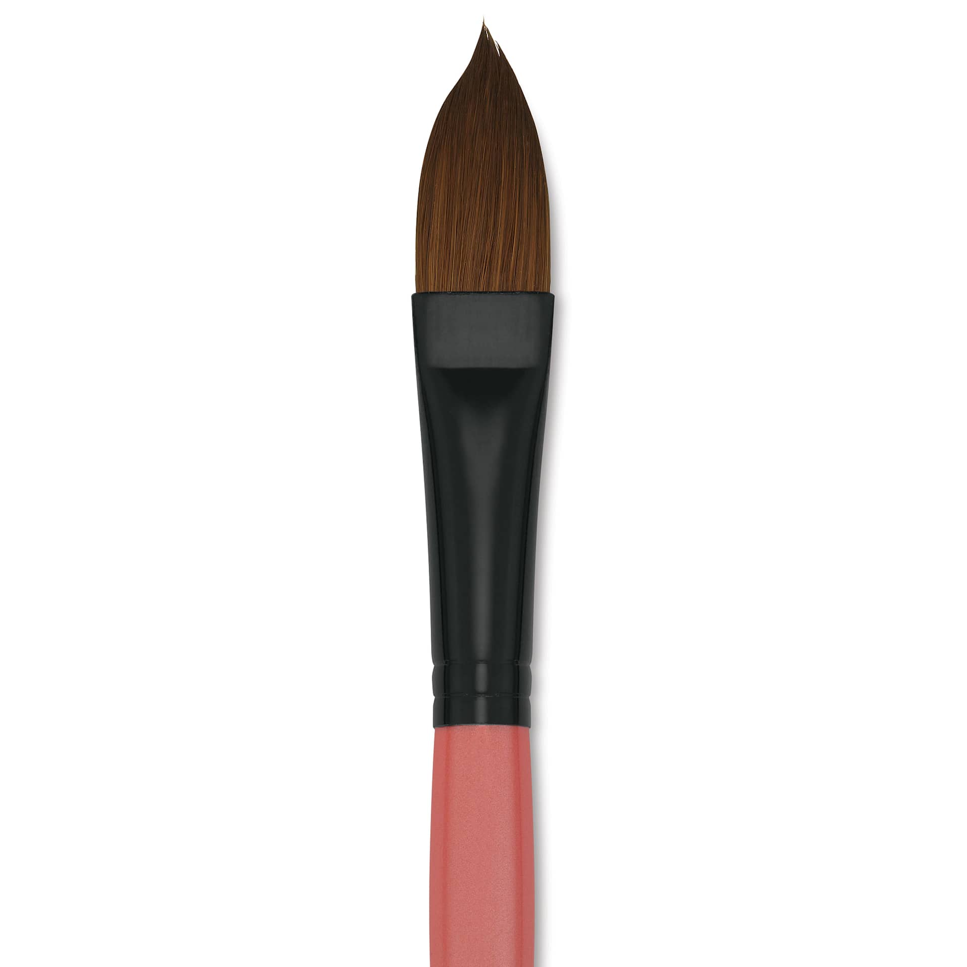 Dynasty Water Lily Watercolor Brush - Short Handle, Cat Tongue, Size 1/2", close-up
