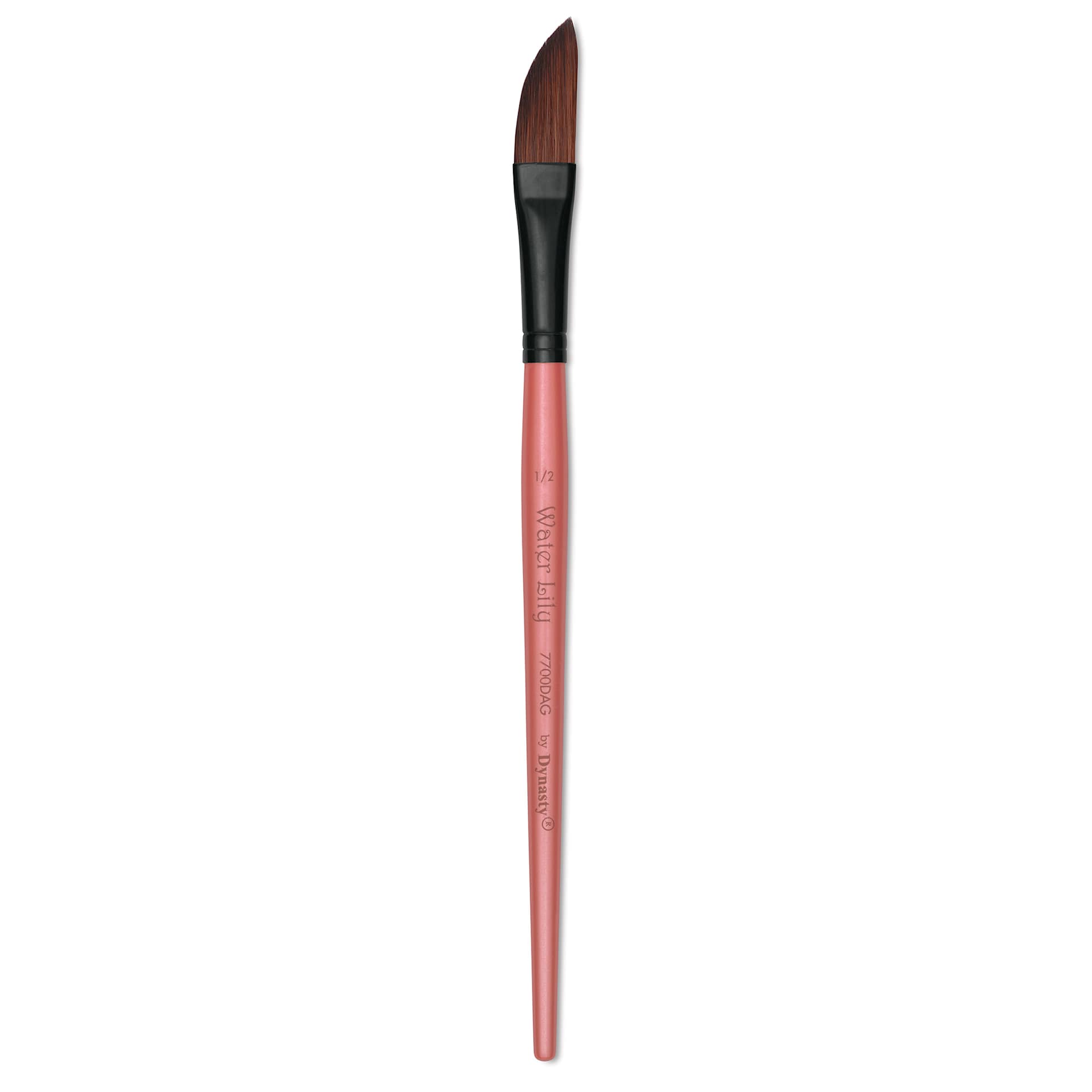 Dynasty Water Lily Watercolor Brush - Short Handle, Dagger, Size 1/2"