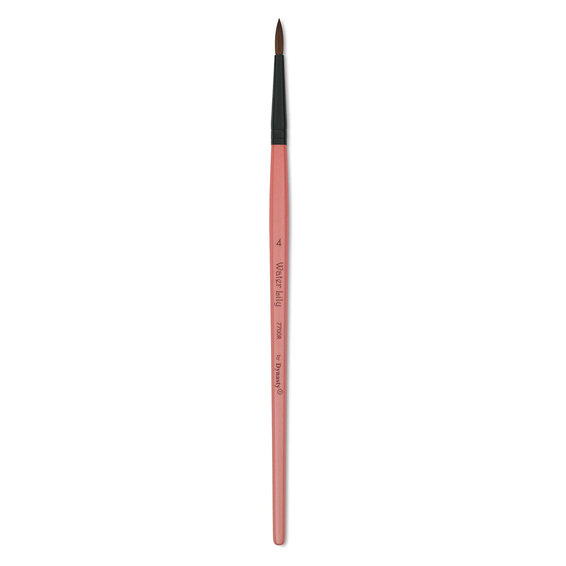 Dynasty Water Lily Watercolor Brush - Short Handle, Round, Size 4