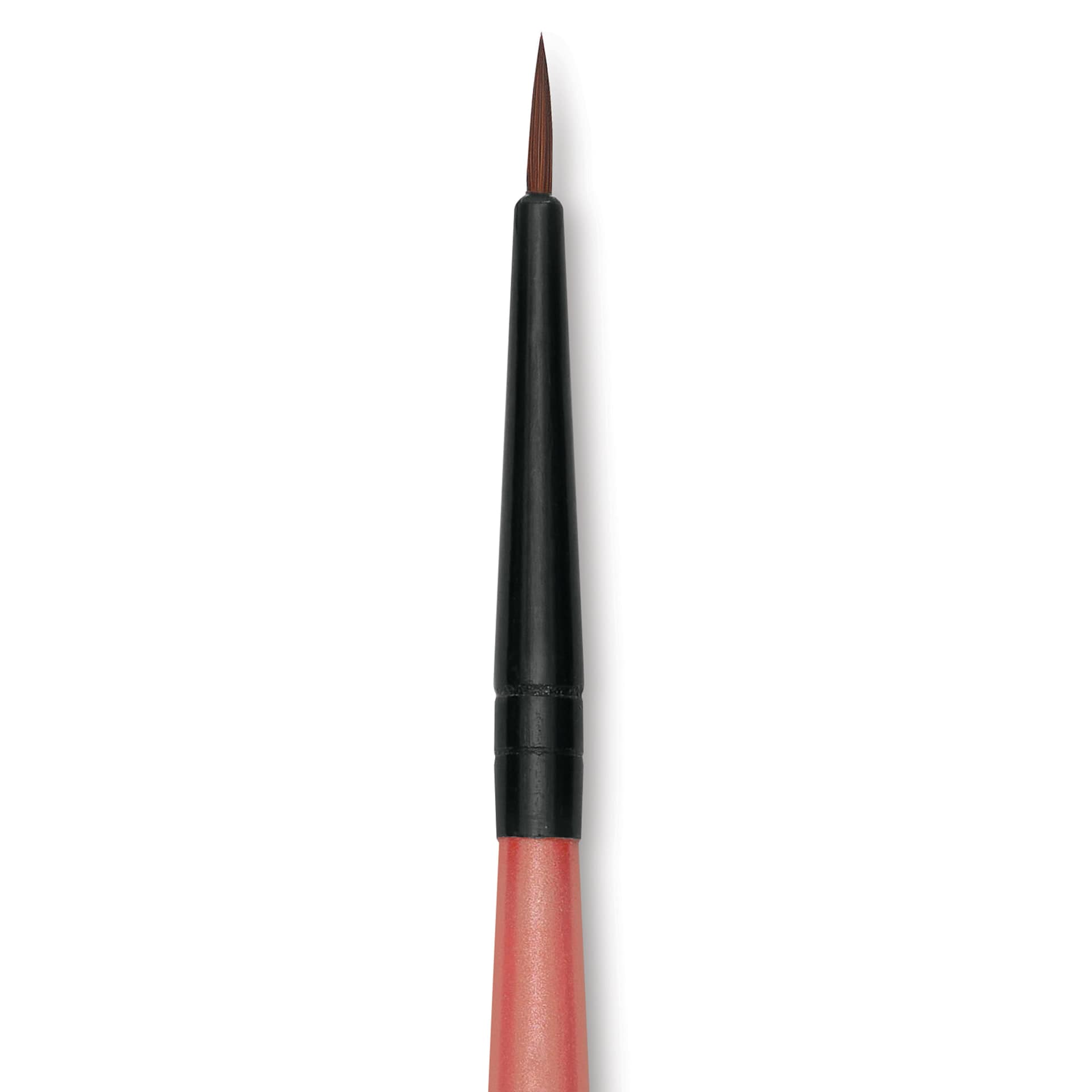 Dynasty Water Lily Watercolor Brush - Short Handle, Round, Size 2/0, close-up