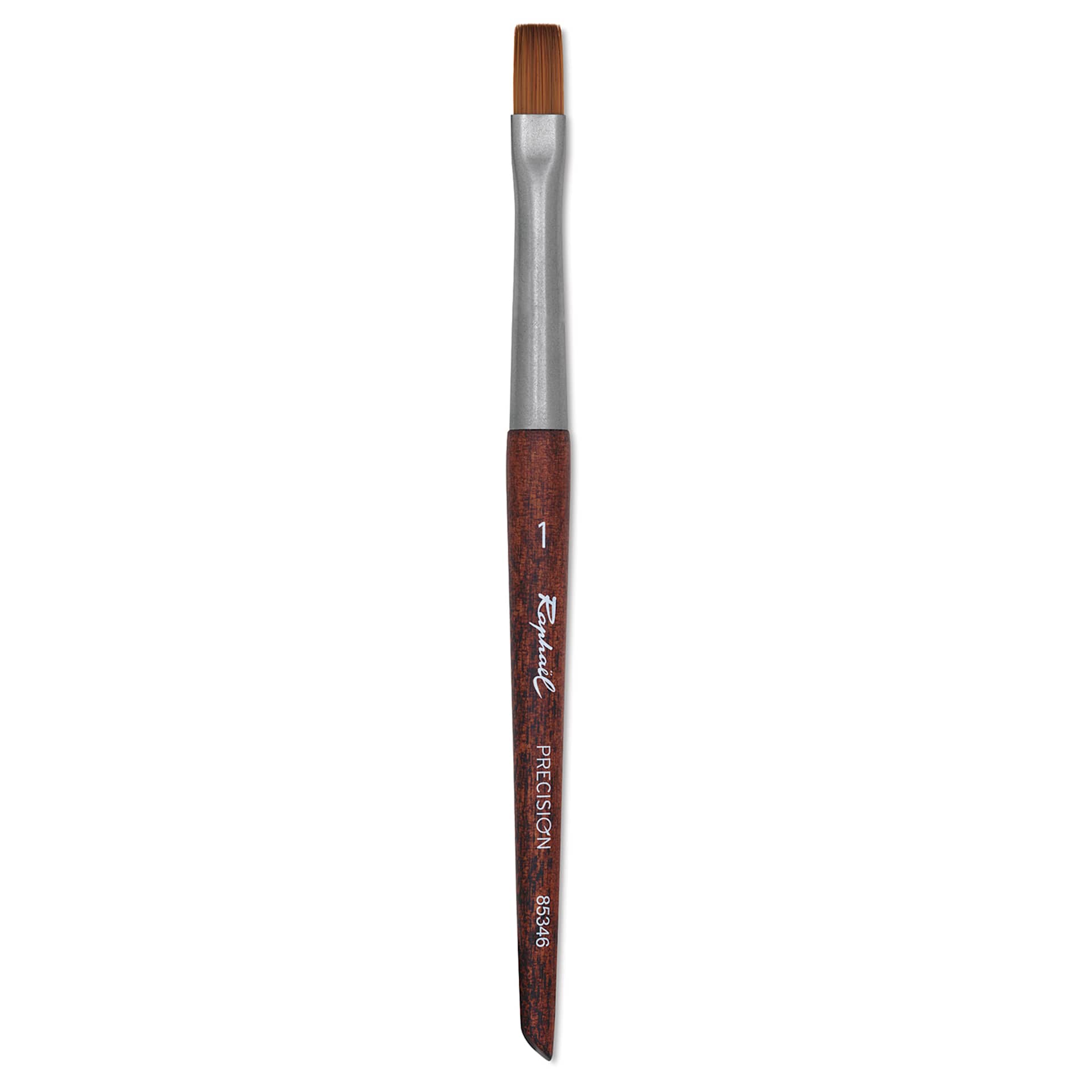 Raphaël Precision Mini Brush - Flat, Short Handle, Size 1