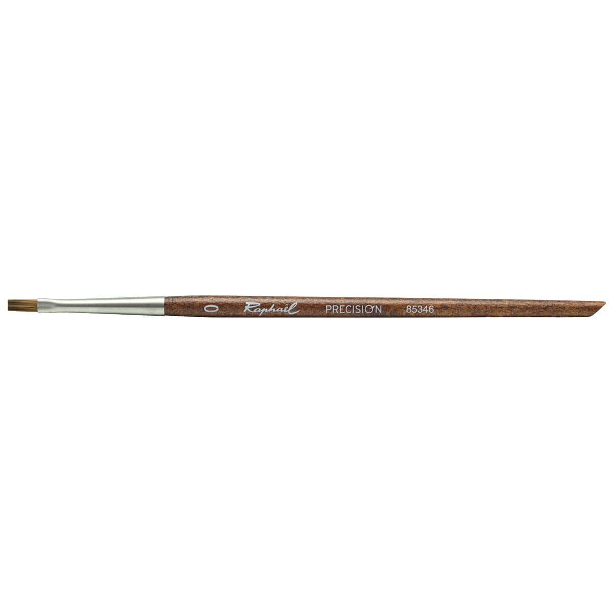 Raphaël Precision Mini Brush - Flat, Short Handle, Size 0