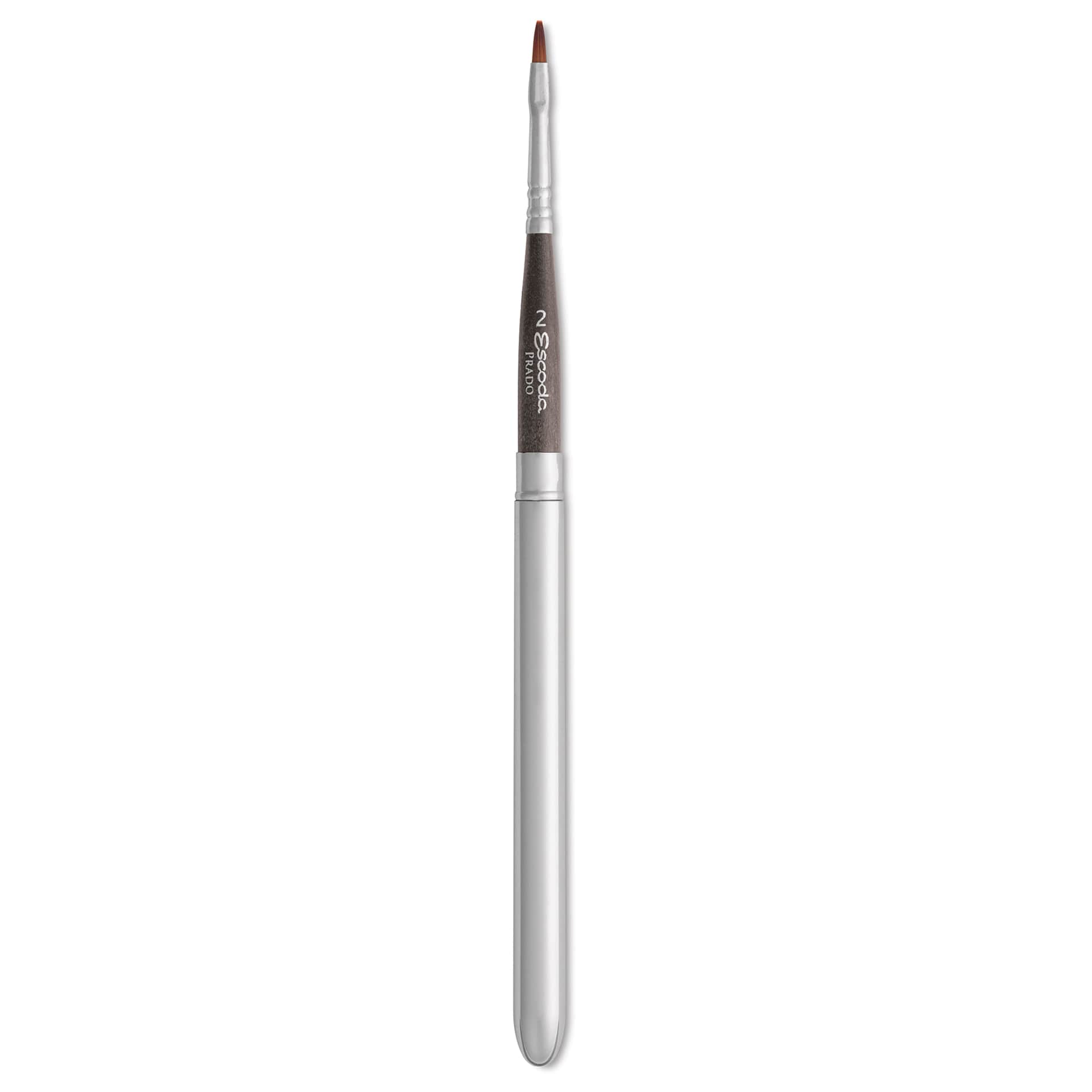 Escoda Prado Tame Synthetic Travel Brush - Bright, Short Handle, Size 2