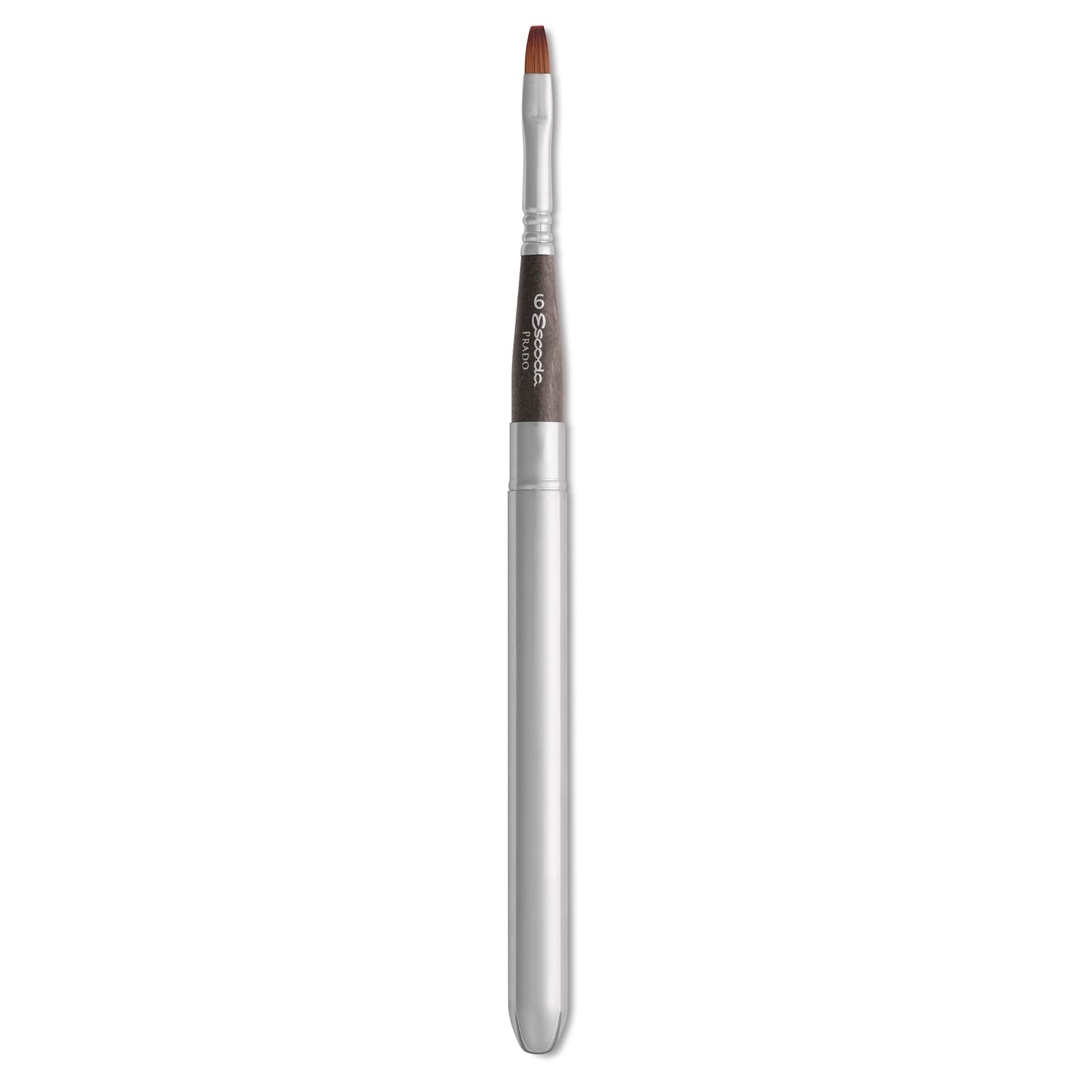 Escoda Prado Tame Synthetic Travel Brush - Bright, Short Handle, Size 6