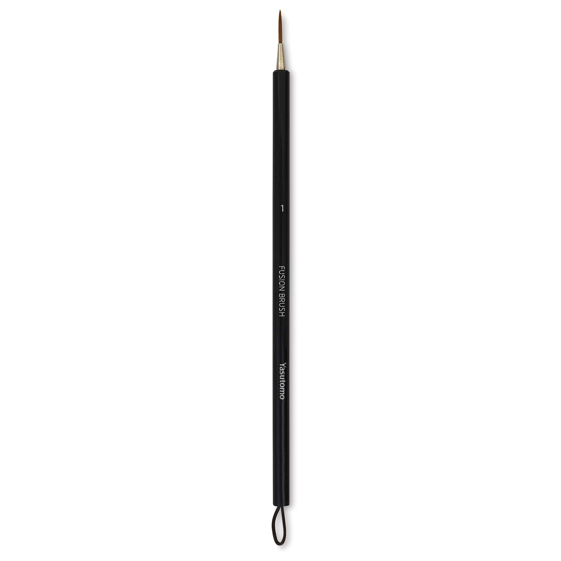 Yasutomo Fusion Synthetic Brush - Round, Short Handle, Size 1