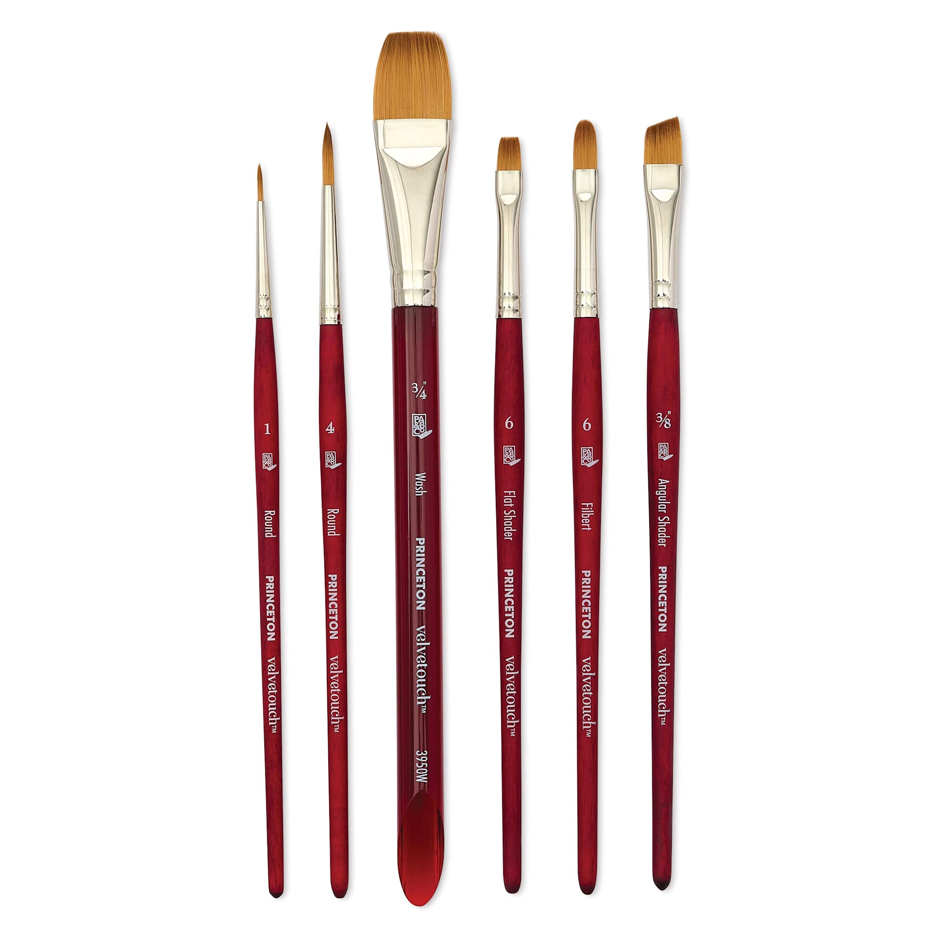 Princeton Velvetouch Synthetic Brushes - Set of 6, Sarah Simon Floral Set