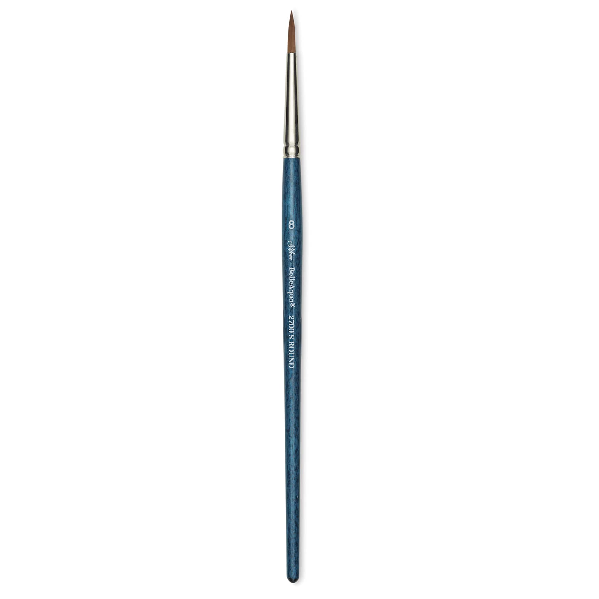 Silver Brush BelleAqua Brush - Round, Short Handle, Size 8