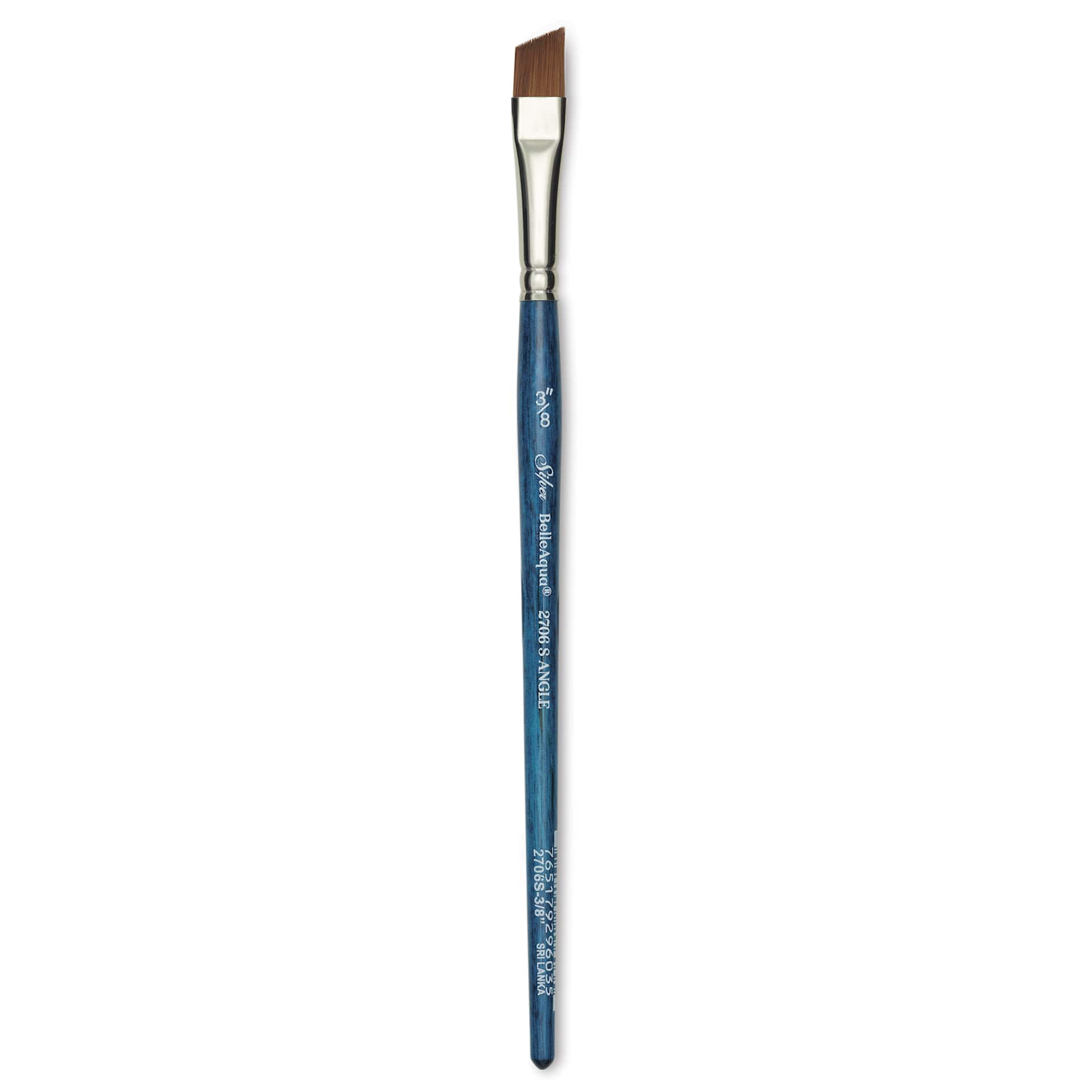 Silver Brush BelleAqua Brush - Angle, Short Handle, Size 3/8"