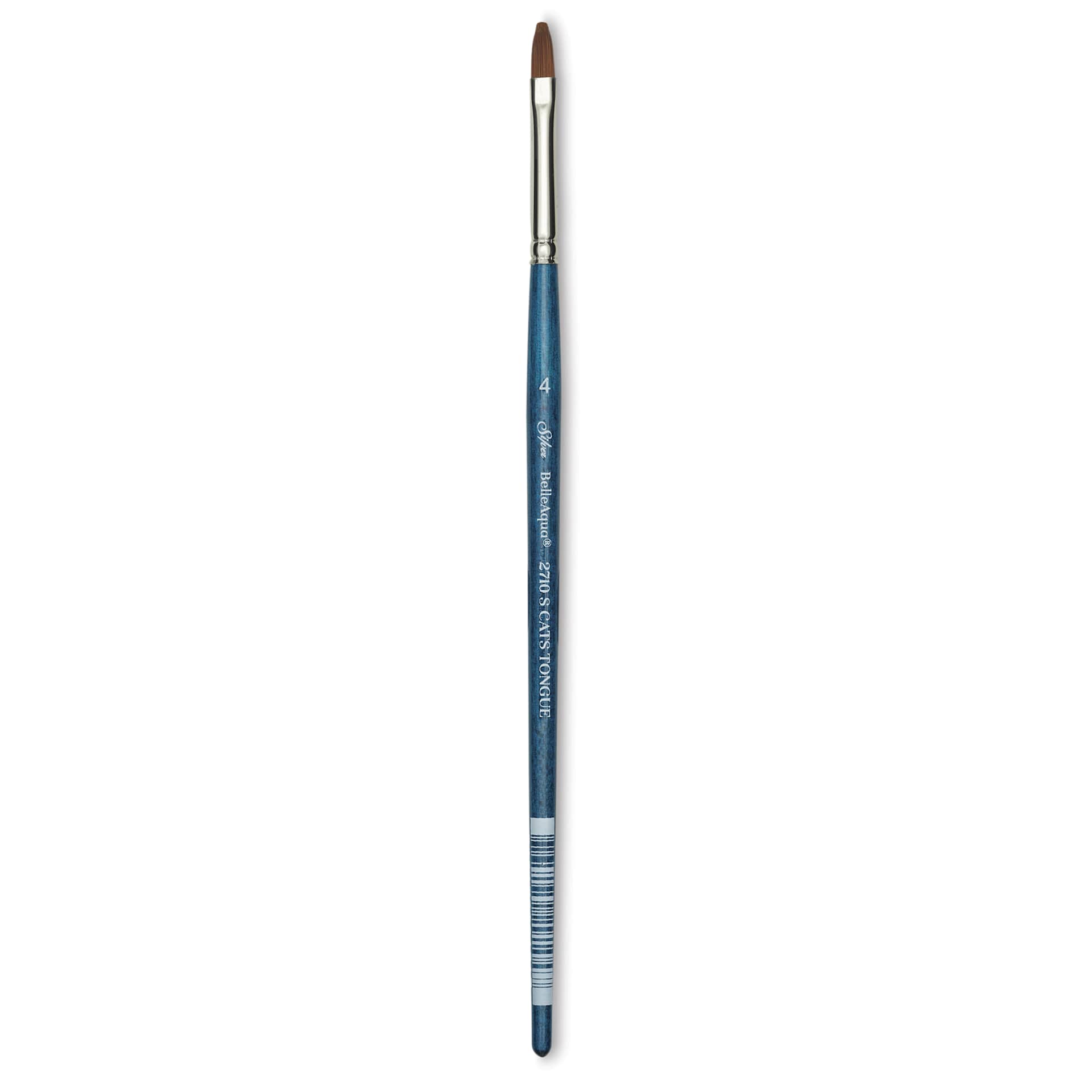 Silver Brush BelleAqua Brush - Cats Tongue, Short Handle, Size 4