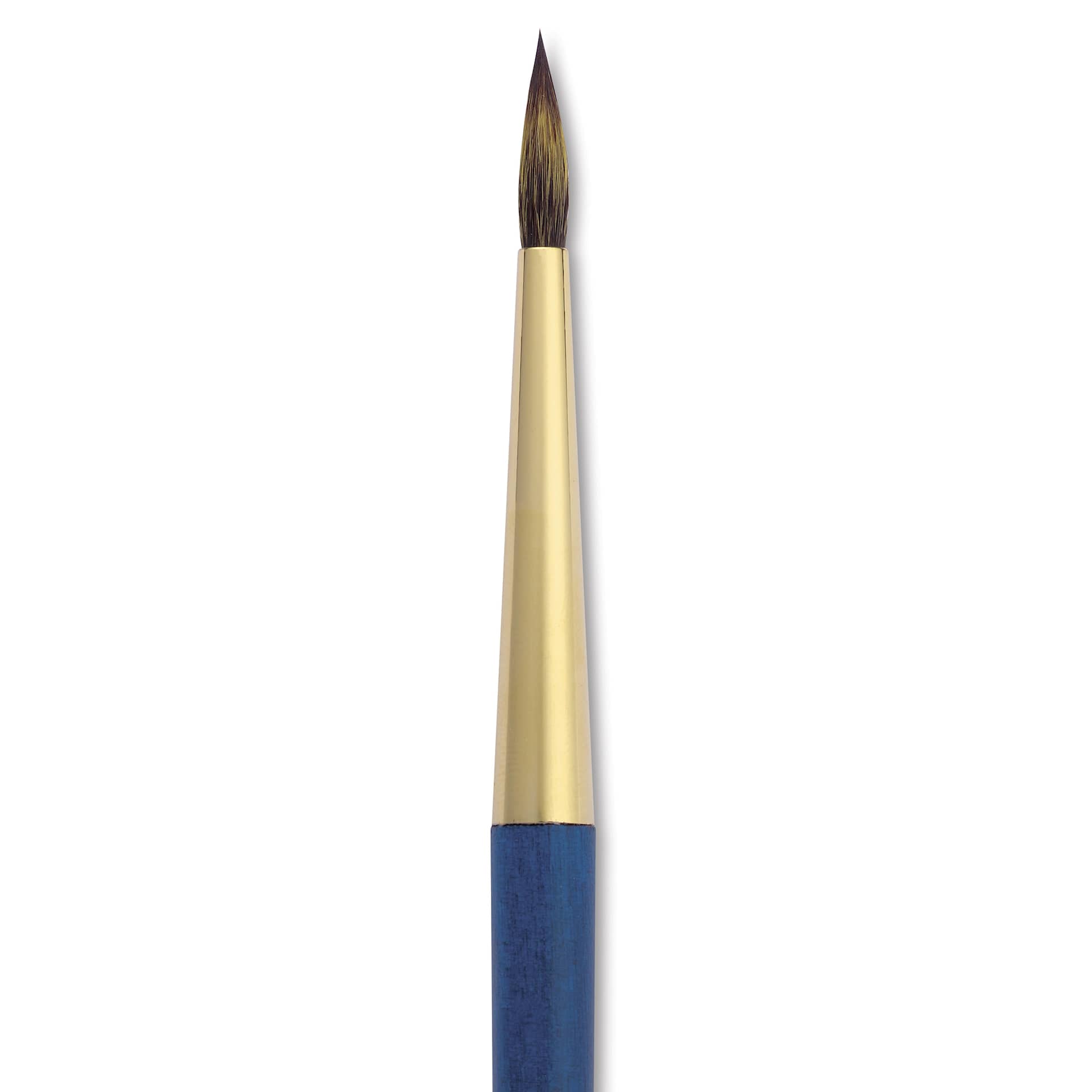 Isabey Isacolor Synthetic Brush - Round, Short Handle, Size 6, close-up
