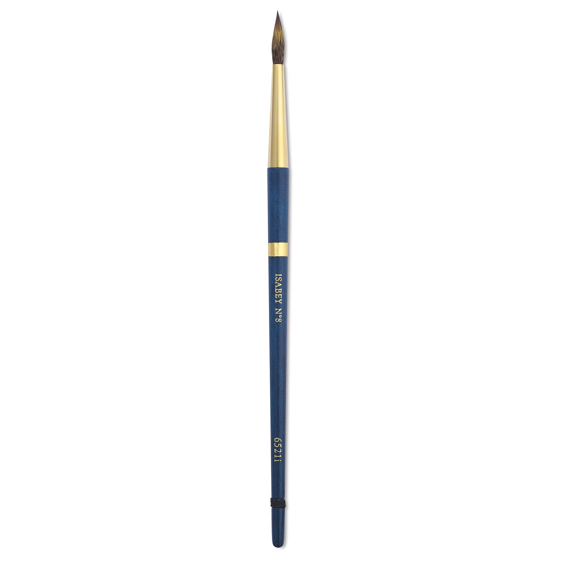 Isabey Isacolor Synthetic Brush - Round, Short Handle, Size 8