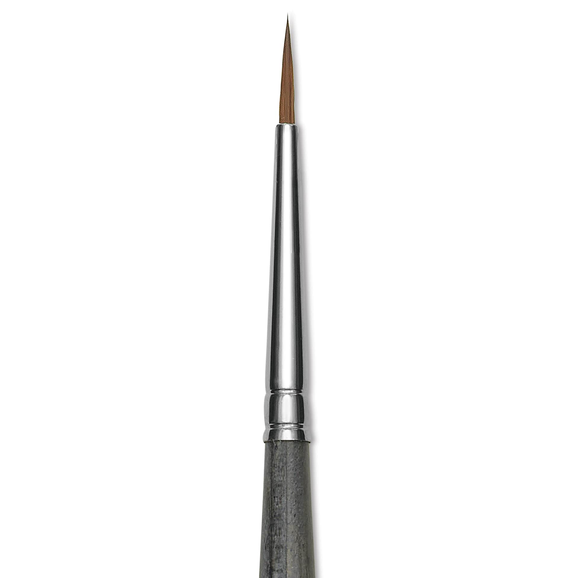 Da Vinci Colineo Synthetic Kolinsky Sable Brush - Round, Size 1, Long Handle, close-up