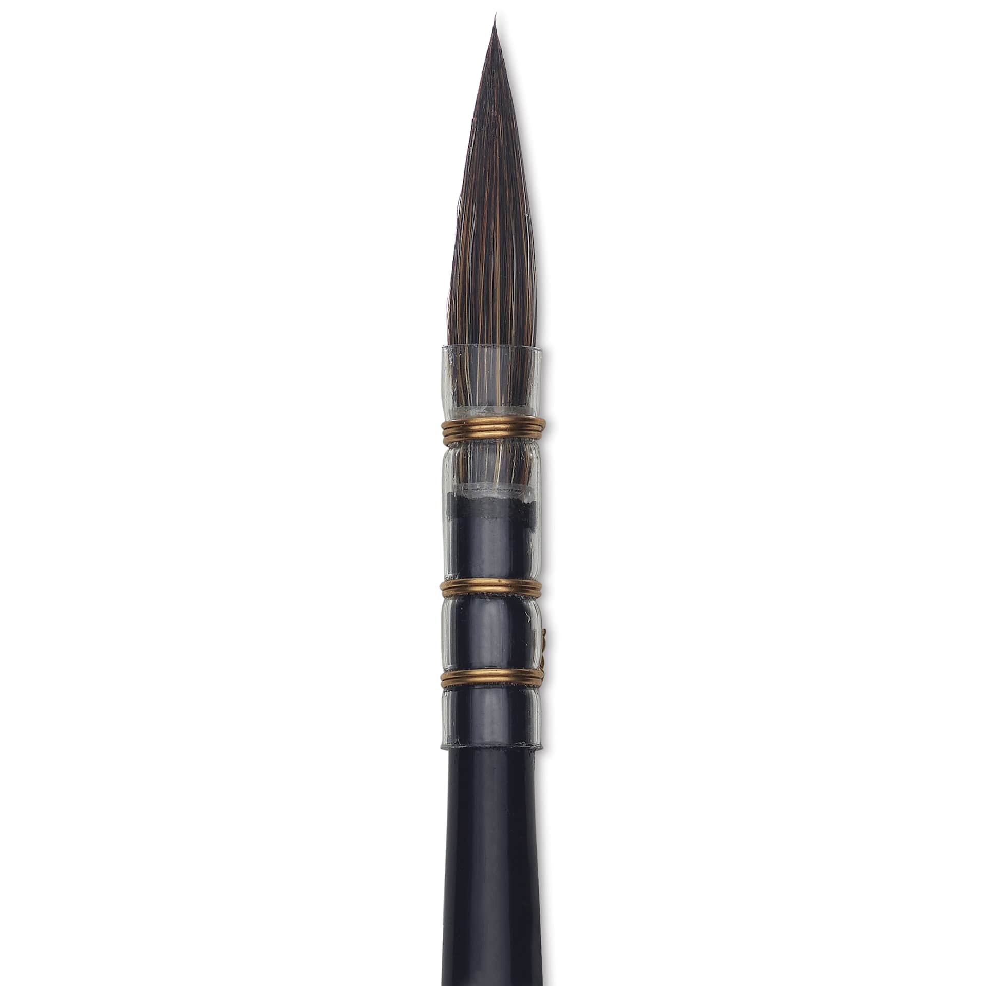 Da Vinci Cosmotop Sable Mix B Brush - Round Wash, Short Handle, Size 0, close-up