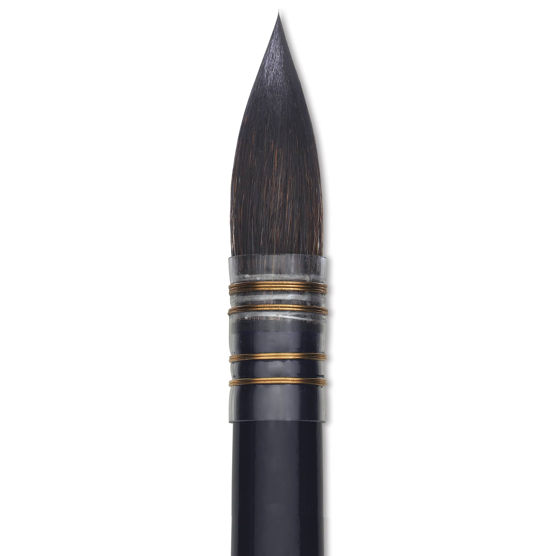 Da Vinci Cosmotop Sable Mix B Brush - Round Wash, Short Handle, Size 8, close-up