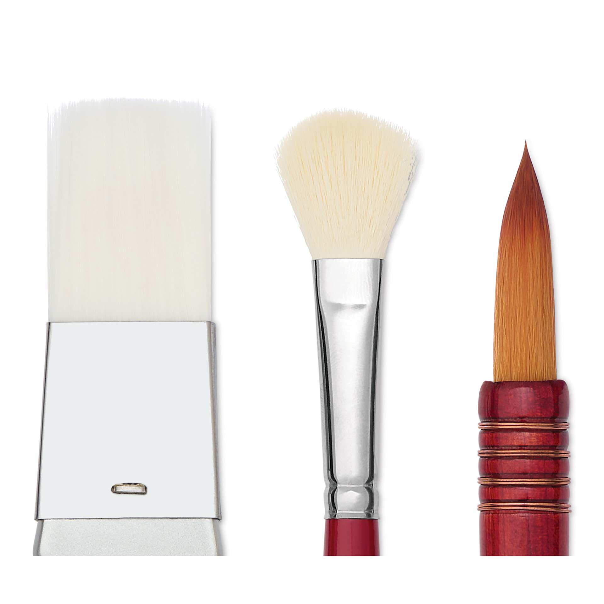 Silver Brush Large Scale Water Media Set - Blick Exclusive! Set of 3, close up