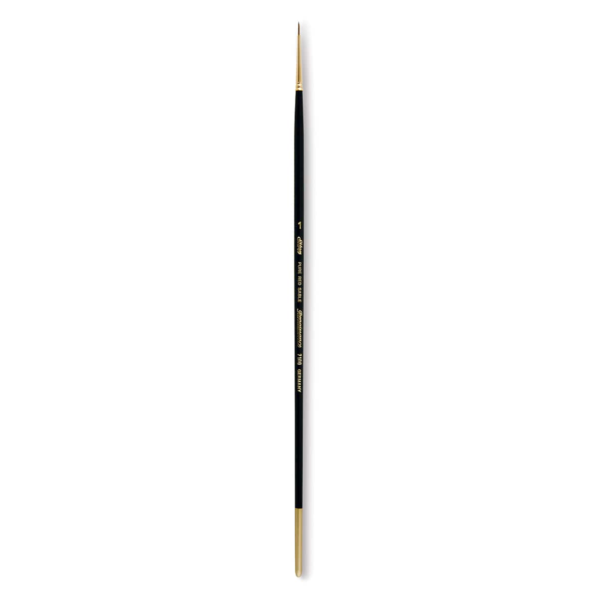 Silver Brush Renaissance Red Sable Brush - Round, Long Handle, Size 1
