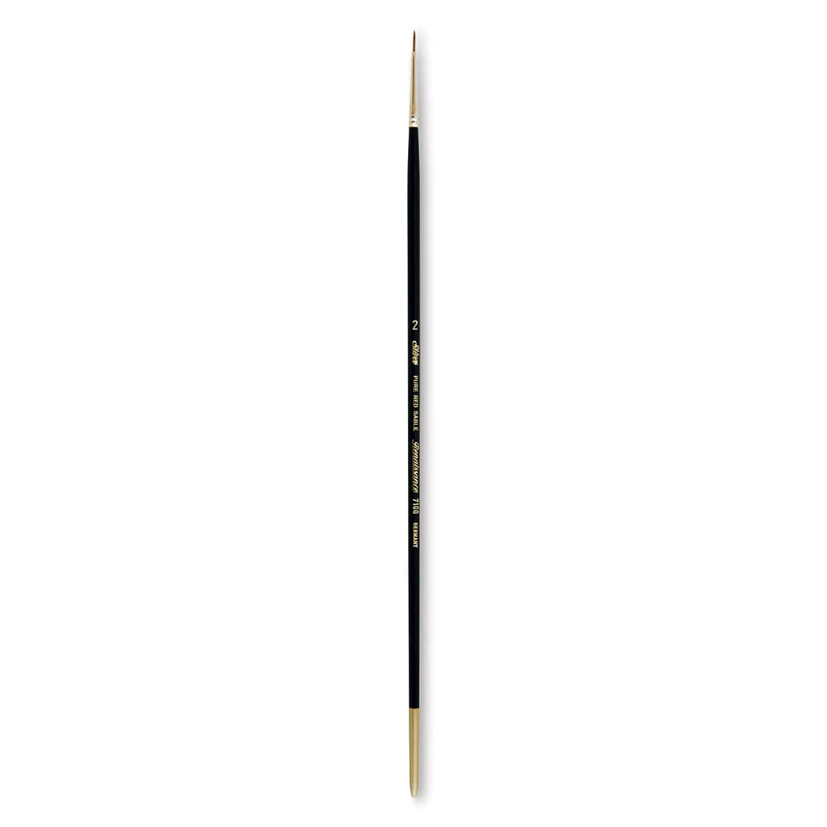 Silver Brush Renaissance Red Sable Brush - Round, Long Handle, Size 2