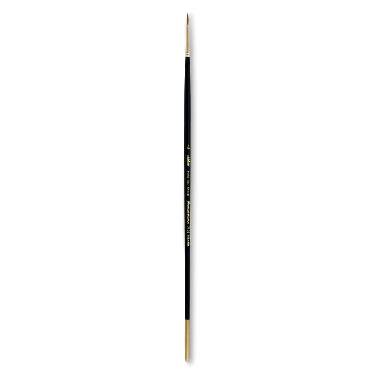 Silver Brush Renaissance Red Sable Brush - Round, Long Handle, Size 4