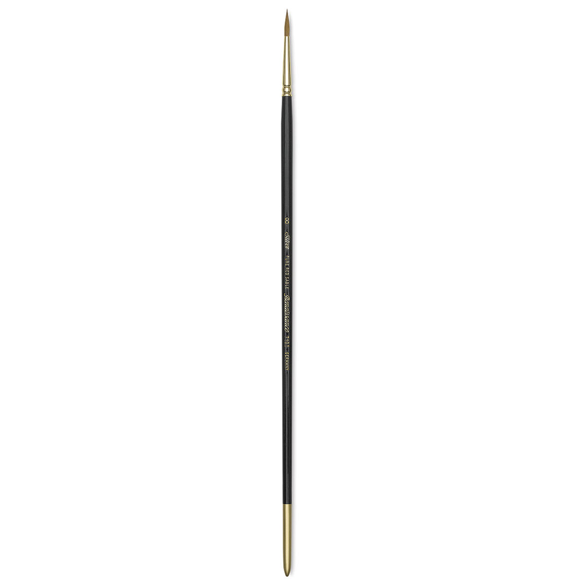 Silver Brush Renaissance Red Sable Brush - Round, Long Handle, Size 8