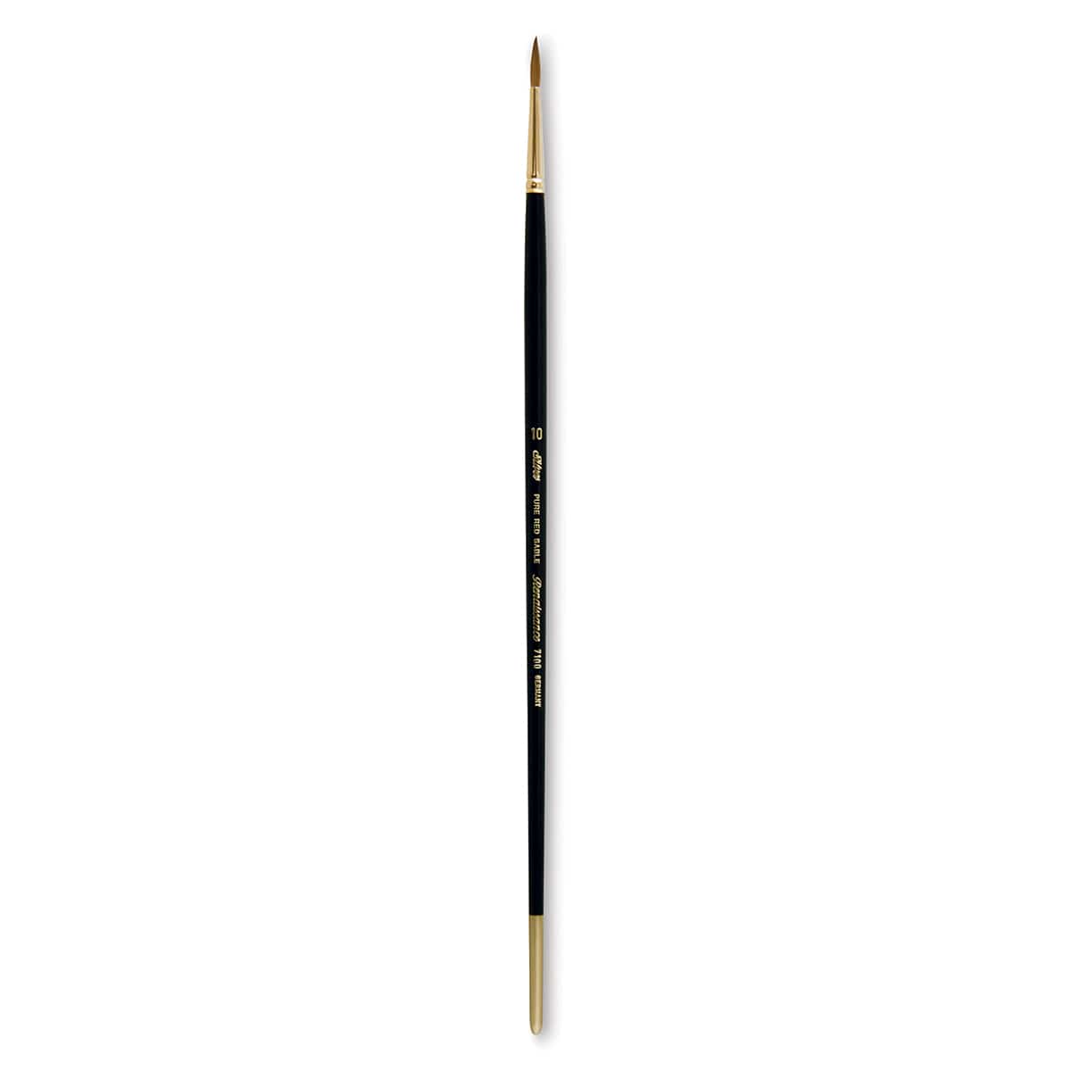 Silver Brush Renaissance Red Sable Brush - Round, Long Handle, Size 10
