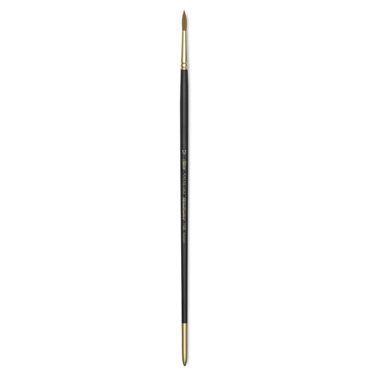 Silver Brush Renaissance Red Sable Brush - Round, Long Handle, Size 12