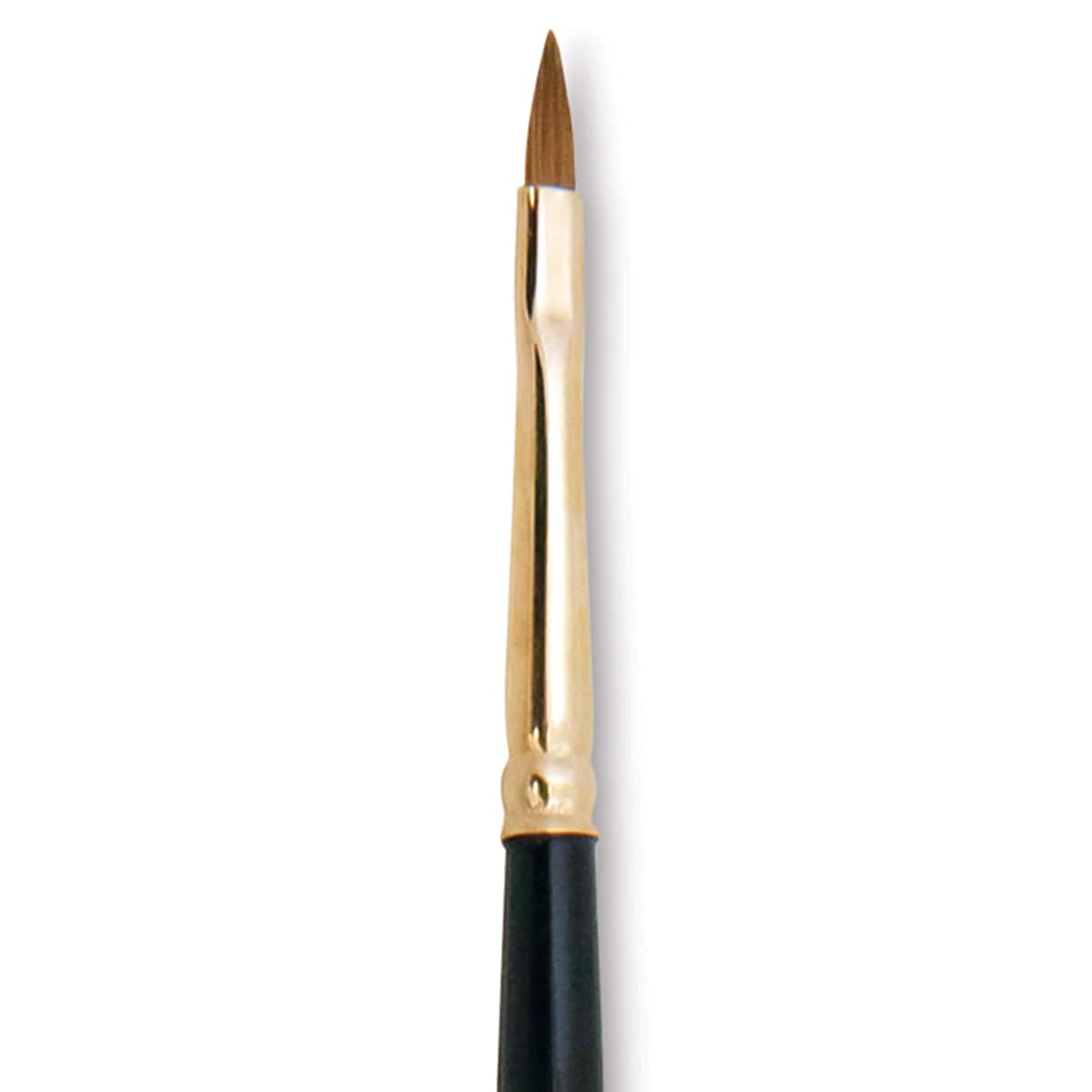 Silver Brush Renaissance Red Sable Brush - Cat's Tongue, Long Handle, Size 1 close up