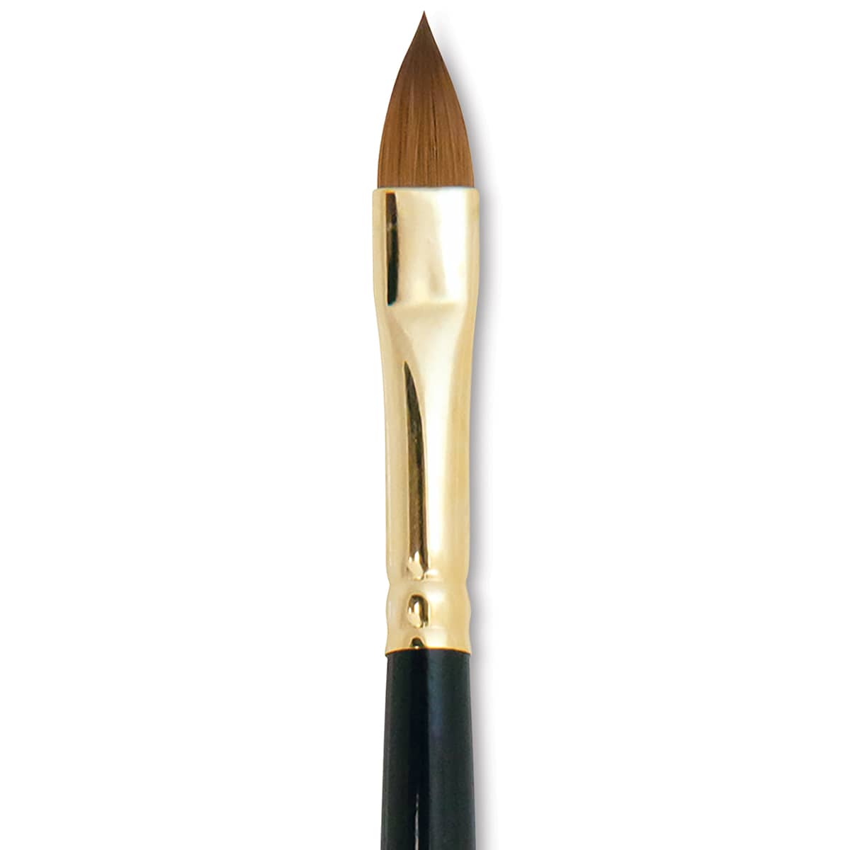 Silver Brush Renaissance Red Sable Brush - Cat's Tongue, Long Handle, Size 8 close up