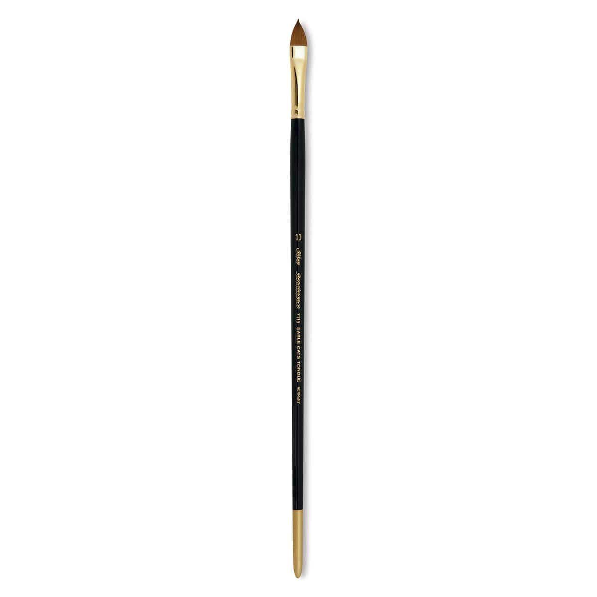 Silver Brush Renaissance Red Sable Brush - Cat's Tongue, Long Handle, Size 10