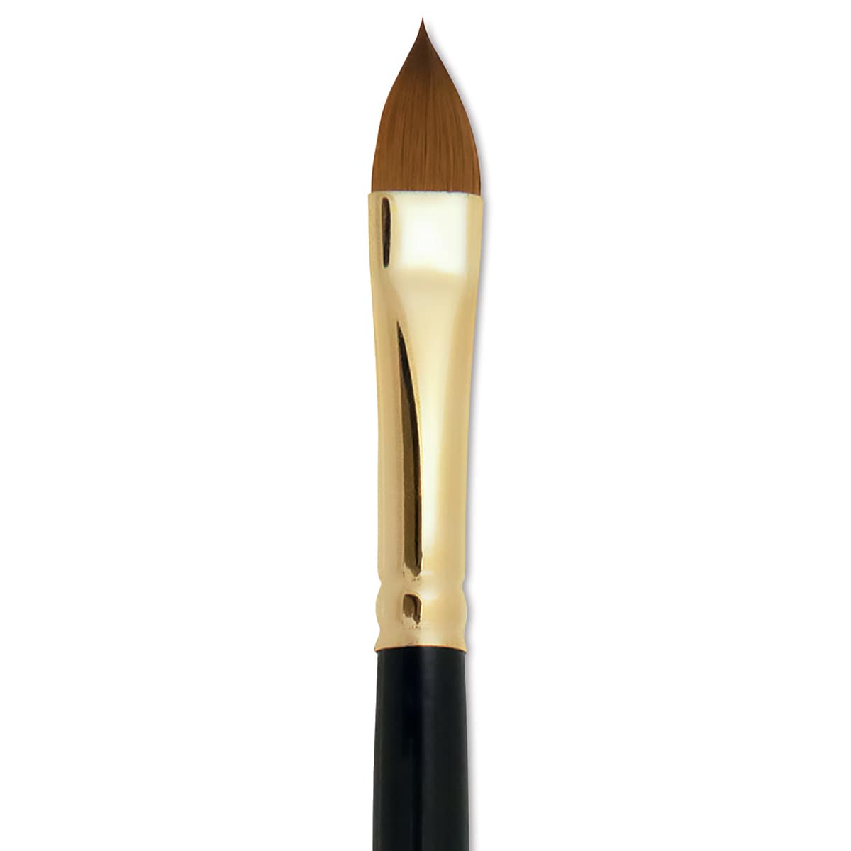 Silver Brush Renaissance Red Sable Brush - Cat's Tongue, Long Handle, Size 10 close up