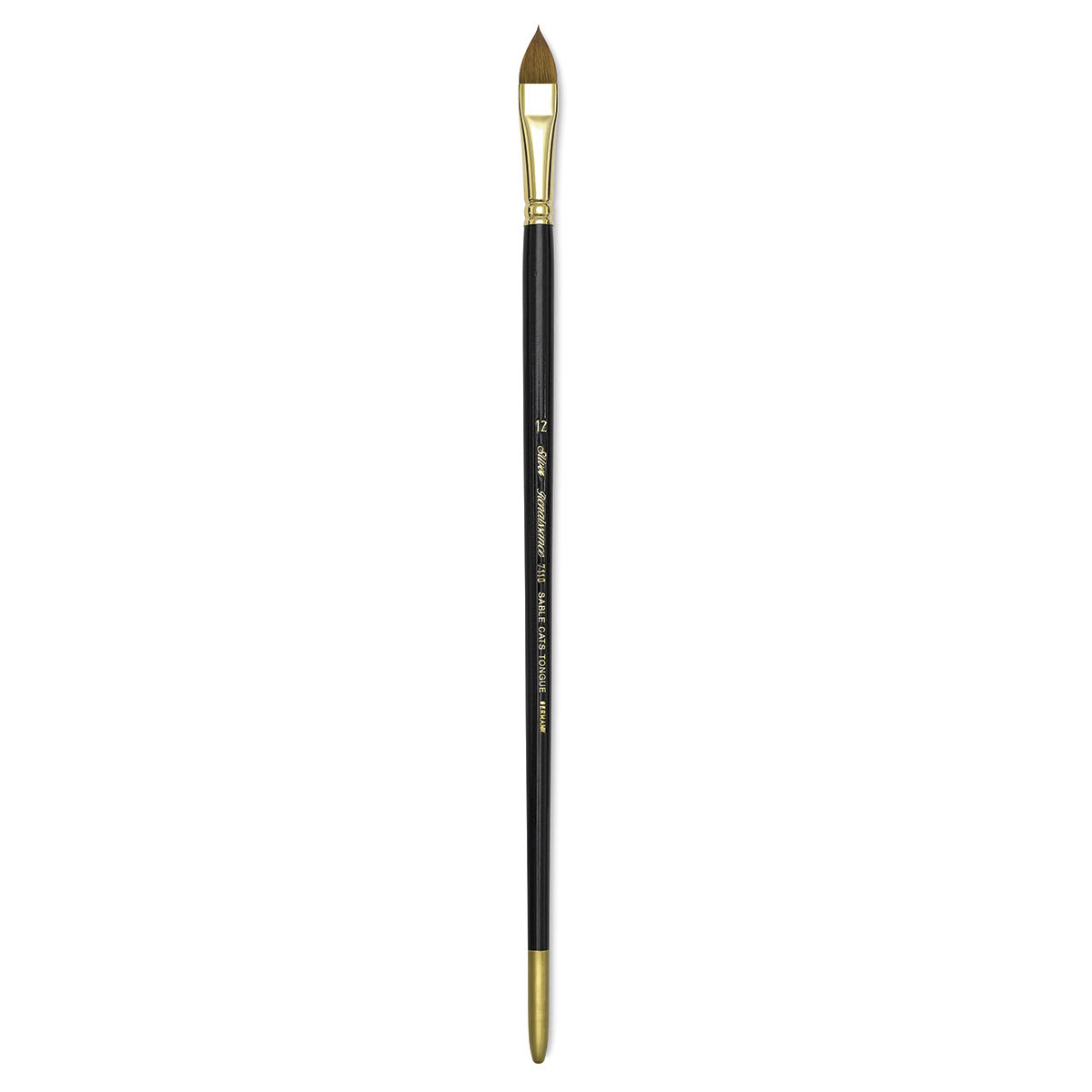 Silver Brush Renaissance Red Sable Brush - Cat's Tongue, Long Handle, Size 12