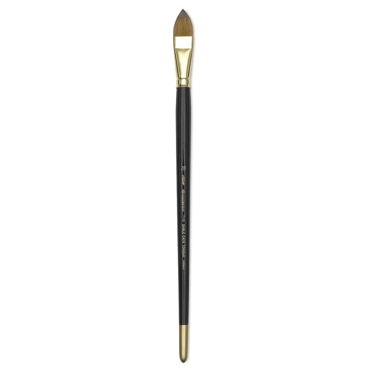 Silver Brush Renaissance Red Sable Brush - Cat's Tongue, Long Handle, Size 20
