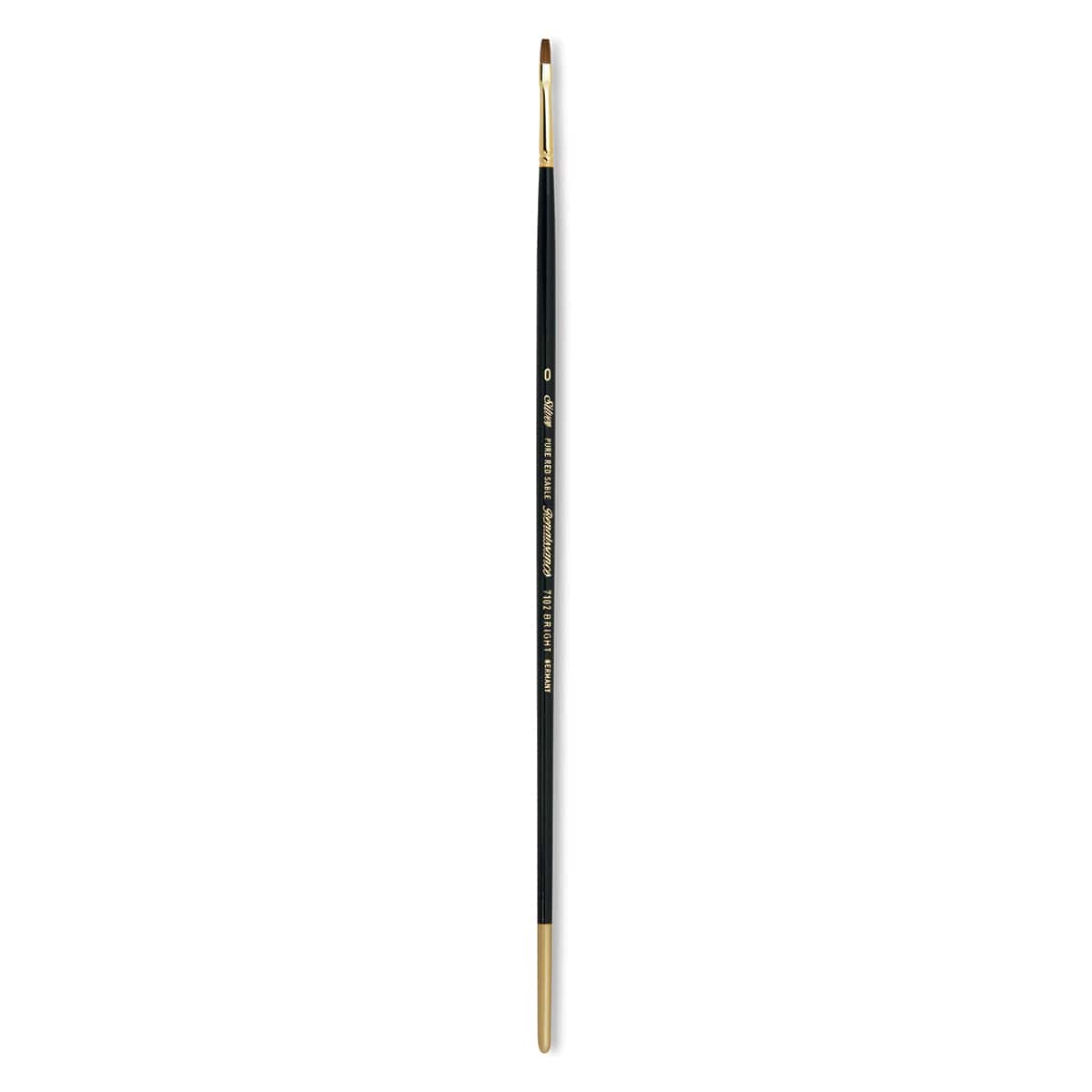 Silver Brush Renaissance Red Sable Brush - Bright, Long Handle, Size 0
