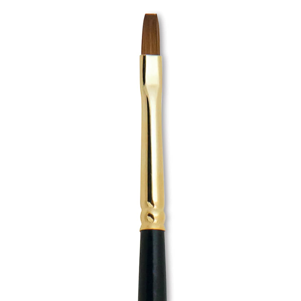 Silver Brush Renaissance Red Sable Brush - Bright, Long Handle, Size 0 close up