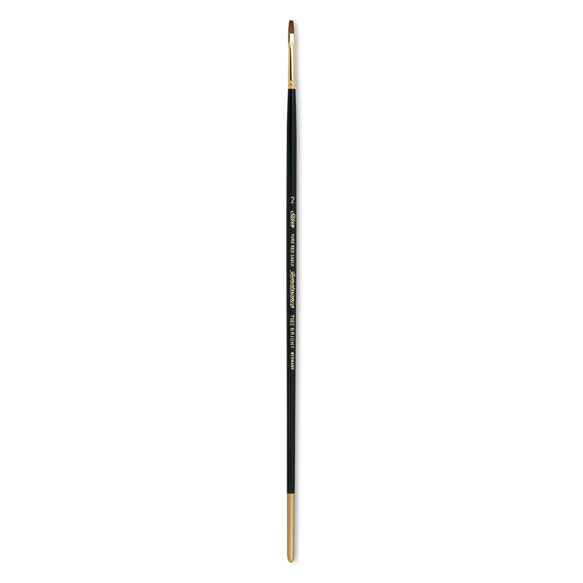 Silver Brush Renaissance Red Sable Brush - Bright, Long Handle, Size 2