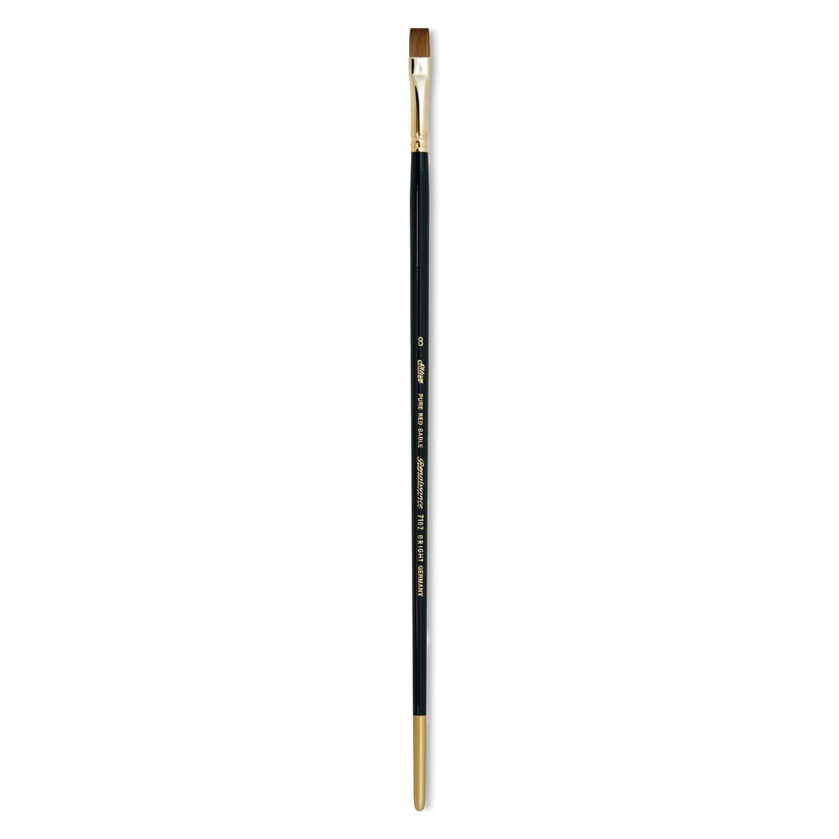 Silver Brush Renaissance Red Sable Brush - Bright, Long Handle, Size 8