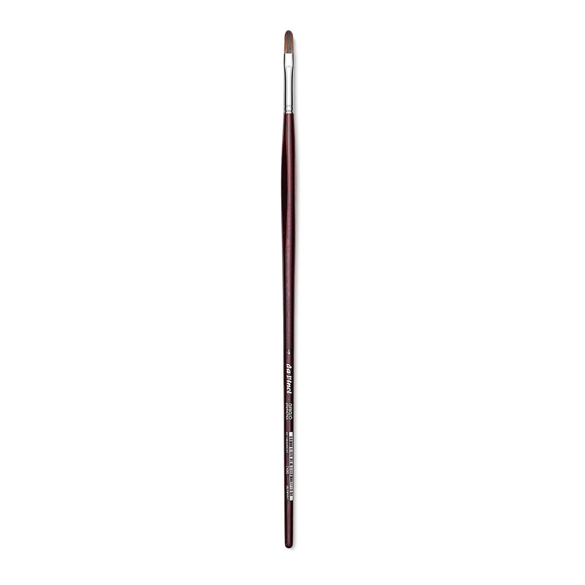 Da Vinci Grigio Synthetic Brush - Filbert, Long Handle, Size 4