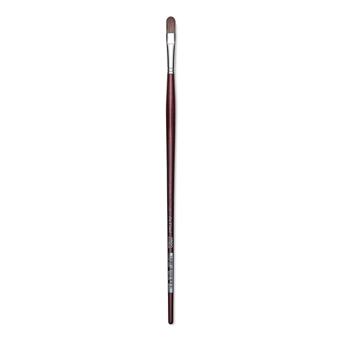 Da Vinci Grigio Synthetic Brush - Filbert, Long Handle, Size 8