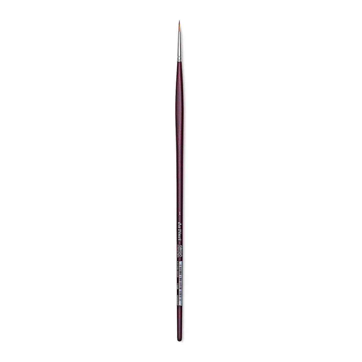 Da Vinci Grigio Synthetic Brush - Round, Long Handle, Size 1