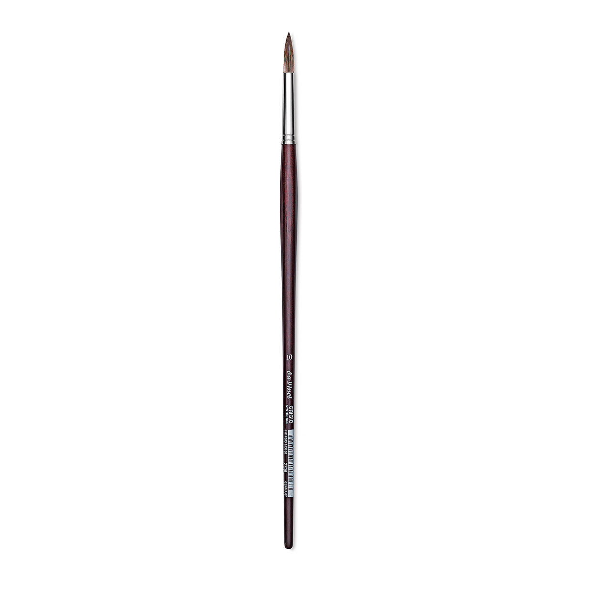 Da Vinci Grigio Synthetic Brush - Round, Long Handle, Size 10