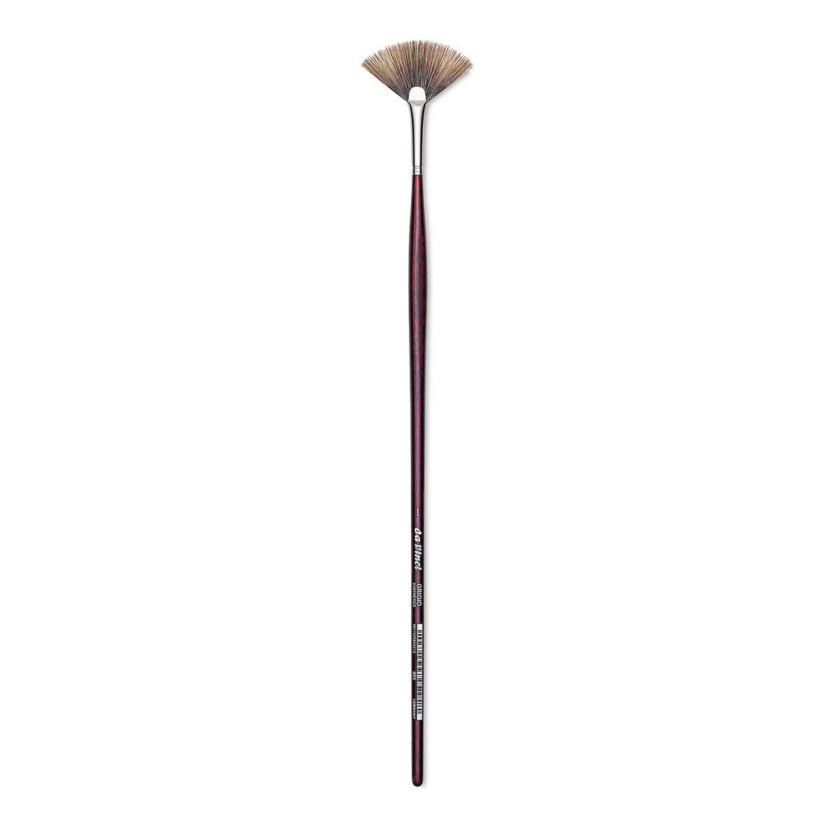 Da Vinci Grigio Synthetic Brush - Fan, Long Handle, Size 1