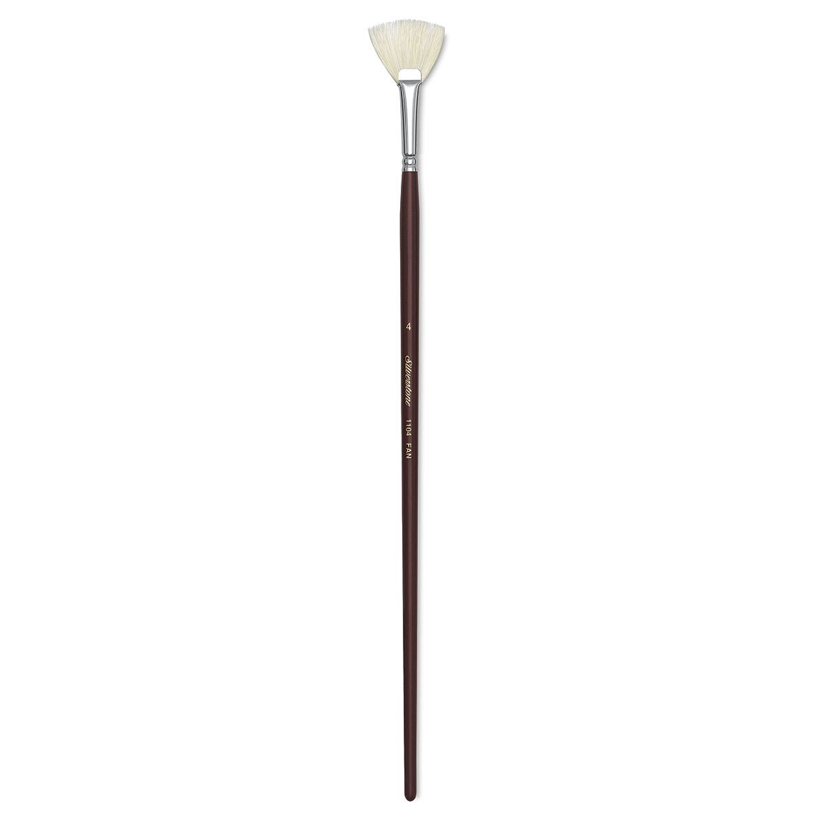 Silver Brush Silverstone Premium White Hog Bristle Brush - Fan, Long Handle, Size 4