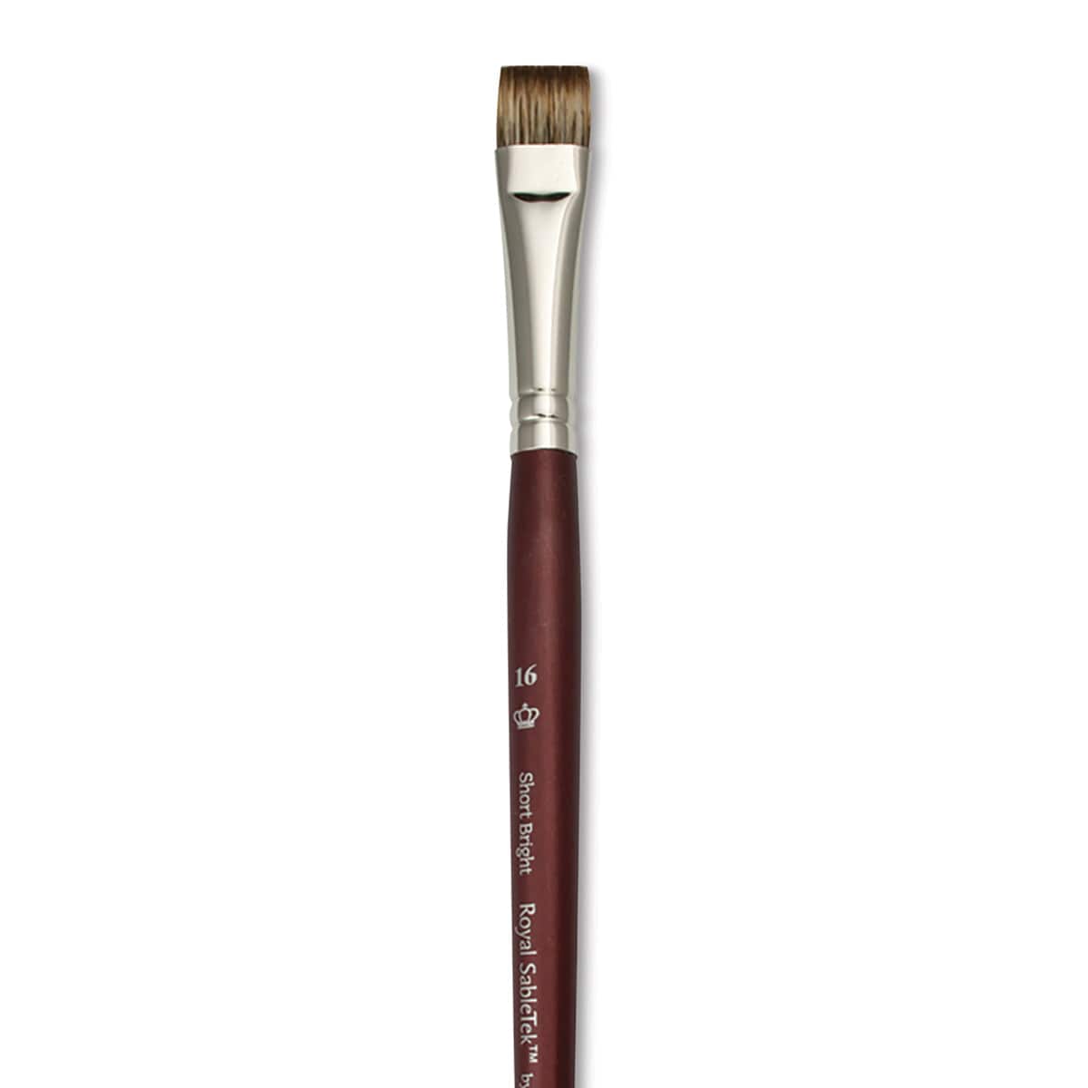 Royal & Langnickel SableTek Brush - Short Bright, Short Handle, Size 16